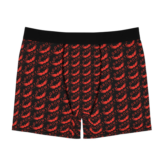 Grow Your Confidence Men's Boxer Briefs, Funny Underwear, Gift for Him, Colorful AOP Design, Comfortable Everyday Wear, Unique Men's Fashion