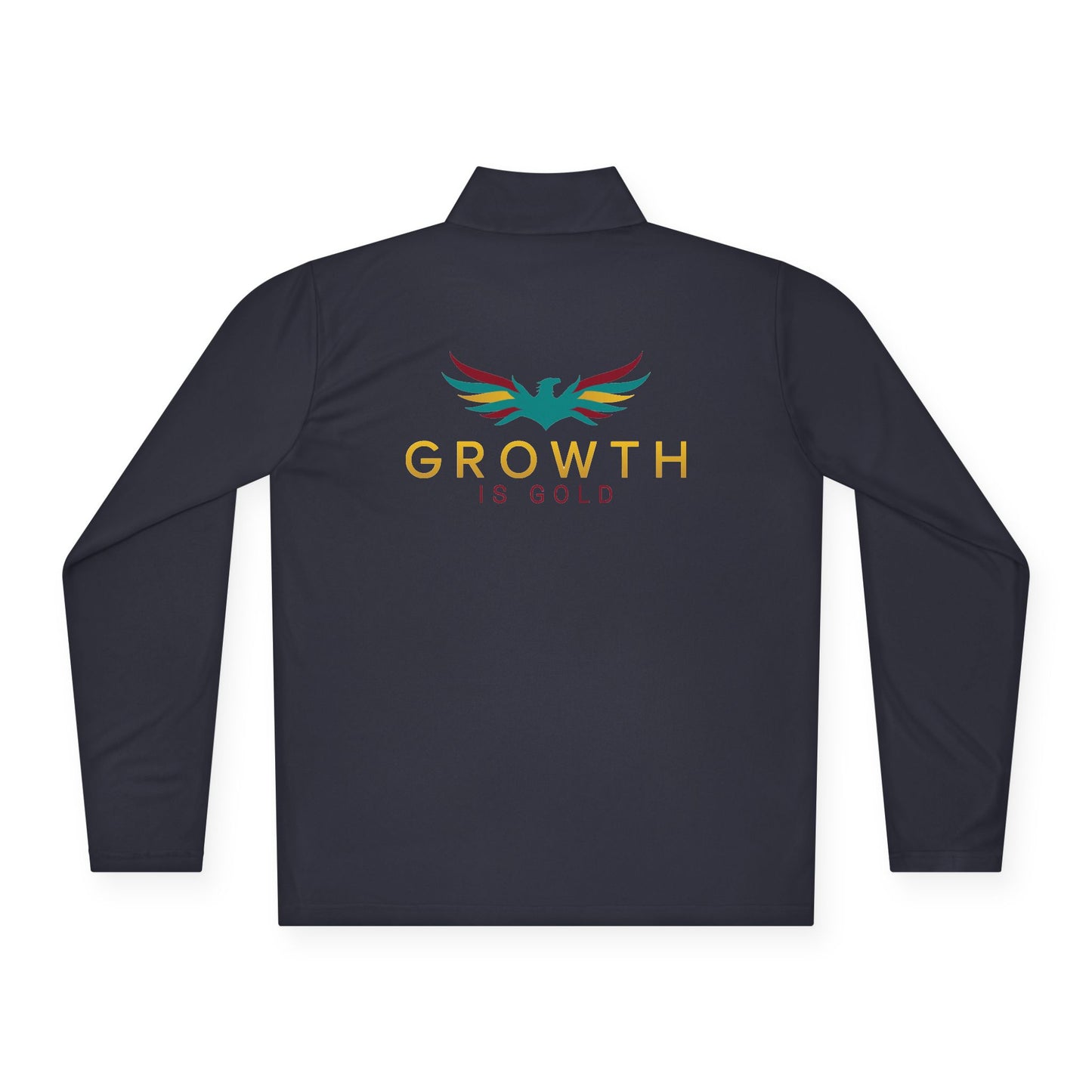 Growth is Gold Unisex Quarter-Zip Pullover - Stylish Activewear for Growth Mindset Enthusiasts, Perfect for Everyday Wear, Gifts, Motivation