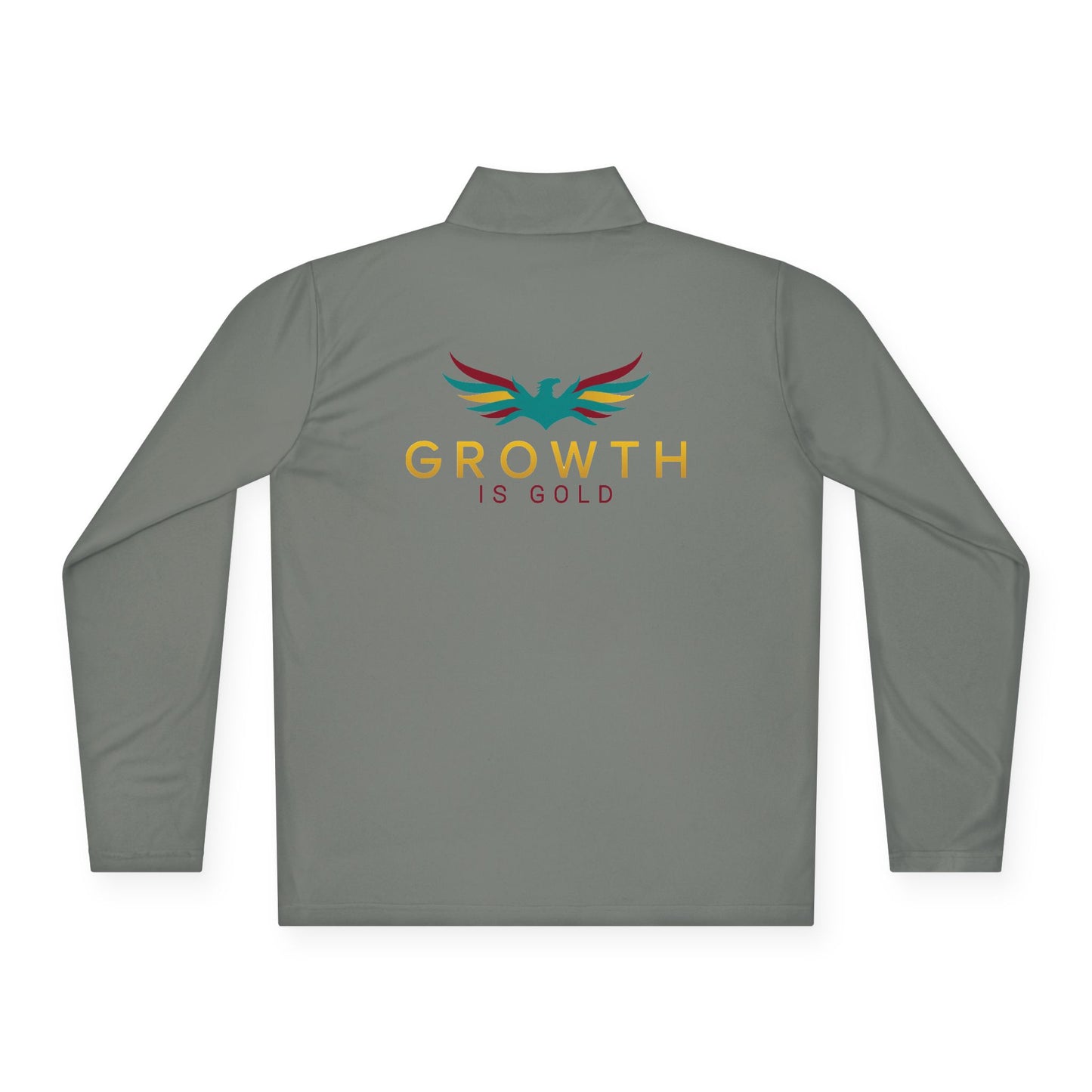 Growth is Gold Unisex Quarter-Zip Pullover - Stylish Activewear for Growth Mindset Enthusiasts, Perfect for Everyday Wear, Gifts, Motivation