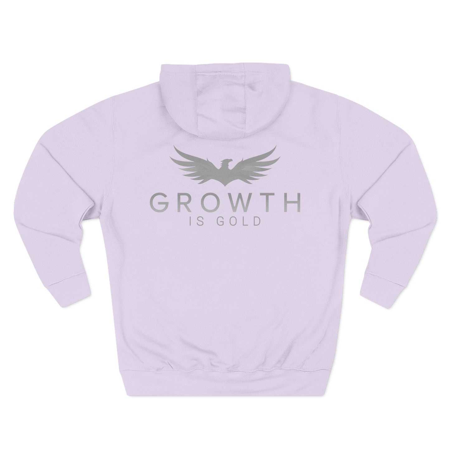 Inspirational Fleece Hoodie - Growth is Gold, Cozy Apparel, Motivational Gift, Unisex Clothing, Perfect for Any Occasion