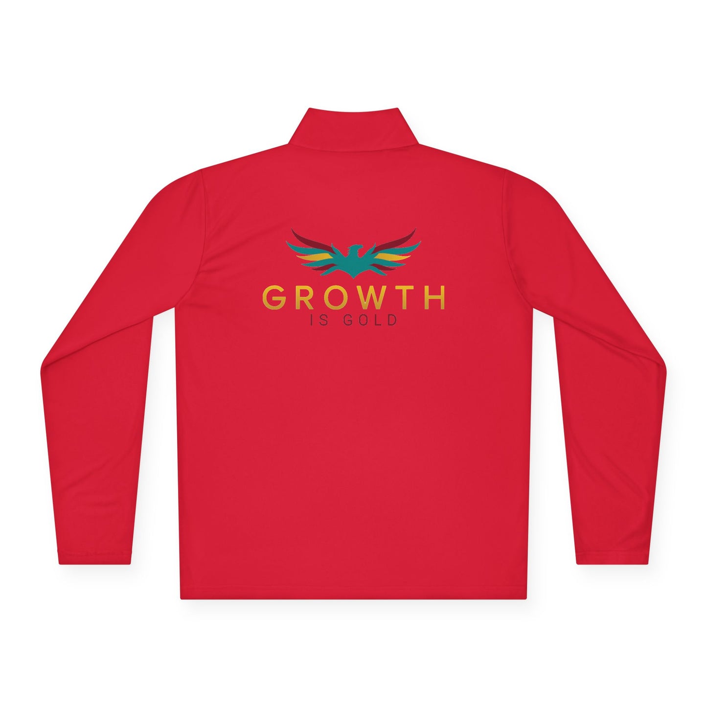Growth is Gold Unisex Quarter-Zip Pullover - Stylish Activewear for Growth Mindset Enthusiasts, Perfect for Everyday Wear, Gifts, Motivation