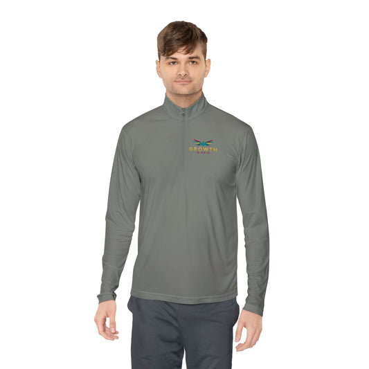 Growth is Gold Unisex Quarter-Zip Pullover - Stylish Activewear for Growth Mindset Enthusiasts, Perfect for Everyday Wear, Gifts, Motivation