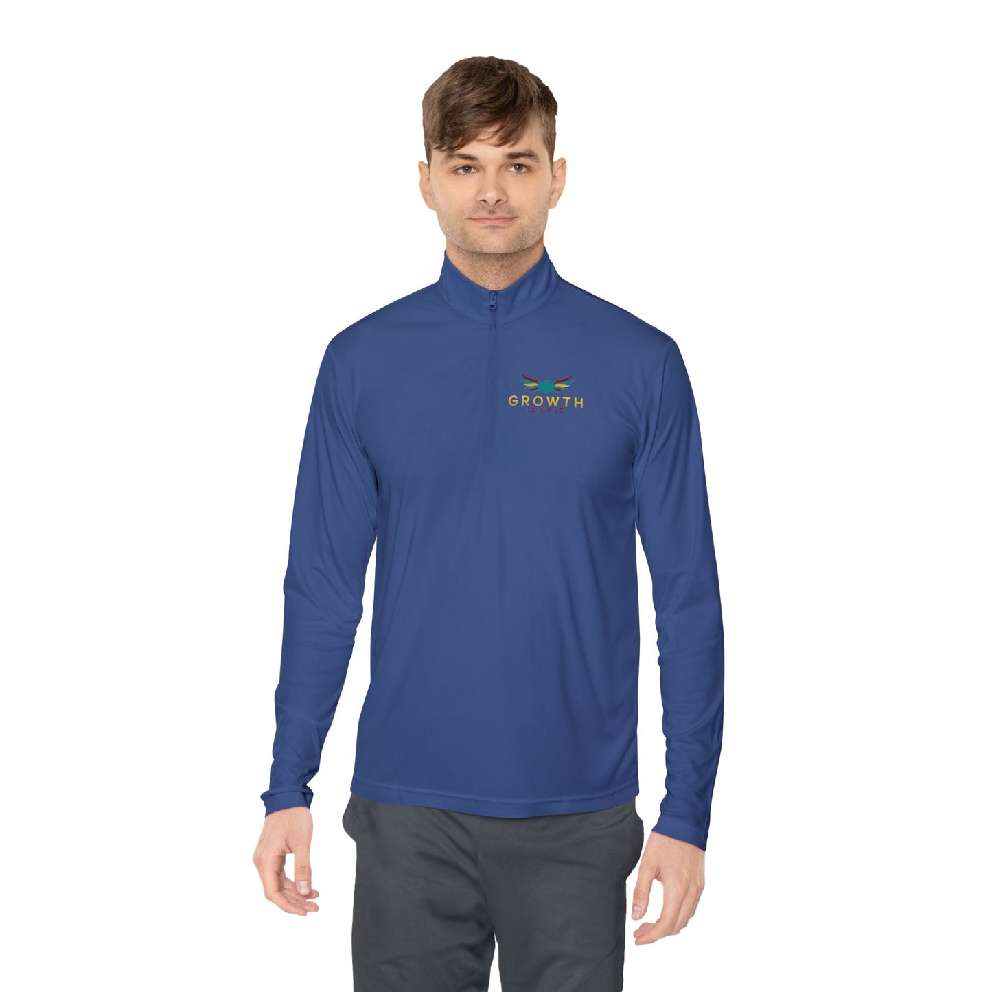 Growth is Gold Unisex Quarter-Zip Pullover - Stylish Activewear for Growth Mindset Enthusiasts, Perfect for Everyday Wear, Gifts, Motivation