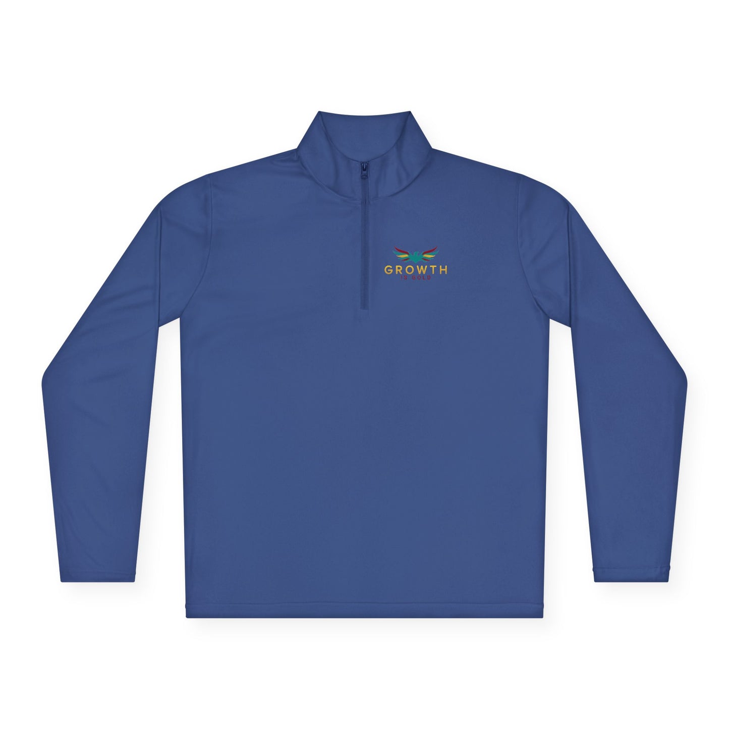 Growth is Gold Unisex Quarter-Zip Pullover - Stylish Activewear for Growth Mindset Enthusiasts, Perfect for Everyday Wear, Gifts, Motivation