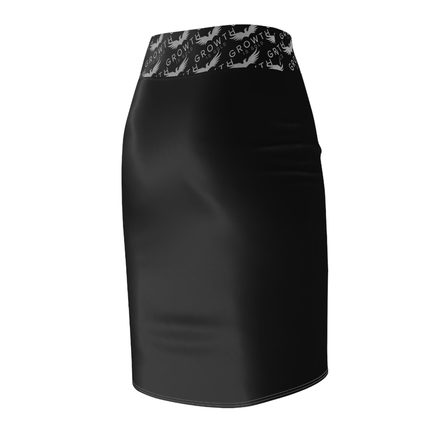 Empowering Women's Pencil Skirt - Stylish, Motivational Skirt for Work, Events, Daily Wear, Fitness, Growth Mindset