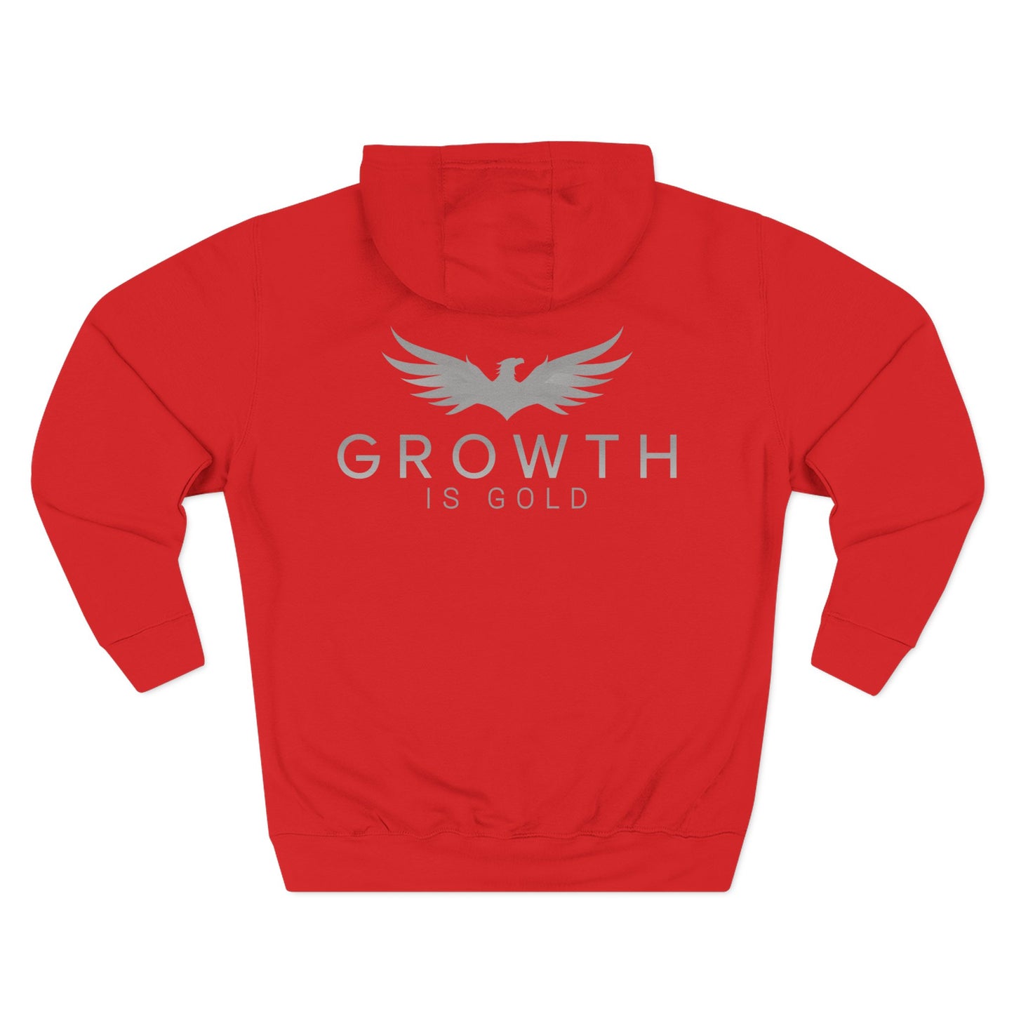 Inspirational Fleece Hoodie - Growth is Gold, Cozy Apparel, Motivational Gift, Unisex Clothing, Perfect for Any Occasion