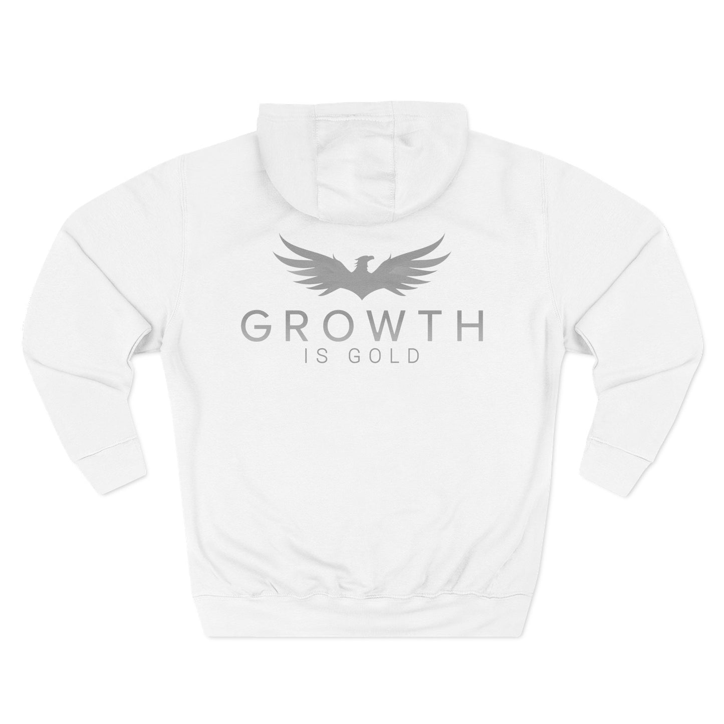 Inspirational Fleece Hoodie - Growth is Gold, Cozy Apparel, Motivational Gift, Unisex Clothing, Perfect for Any Occasion