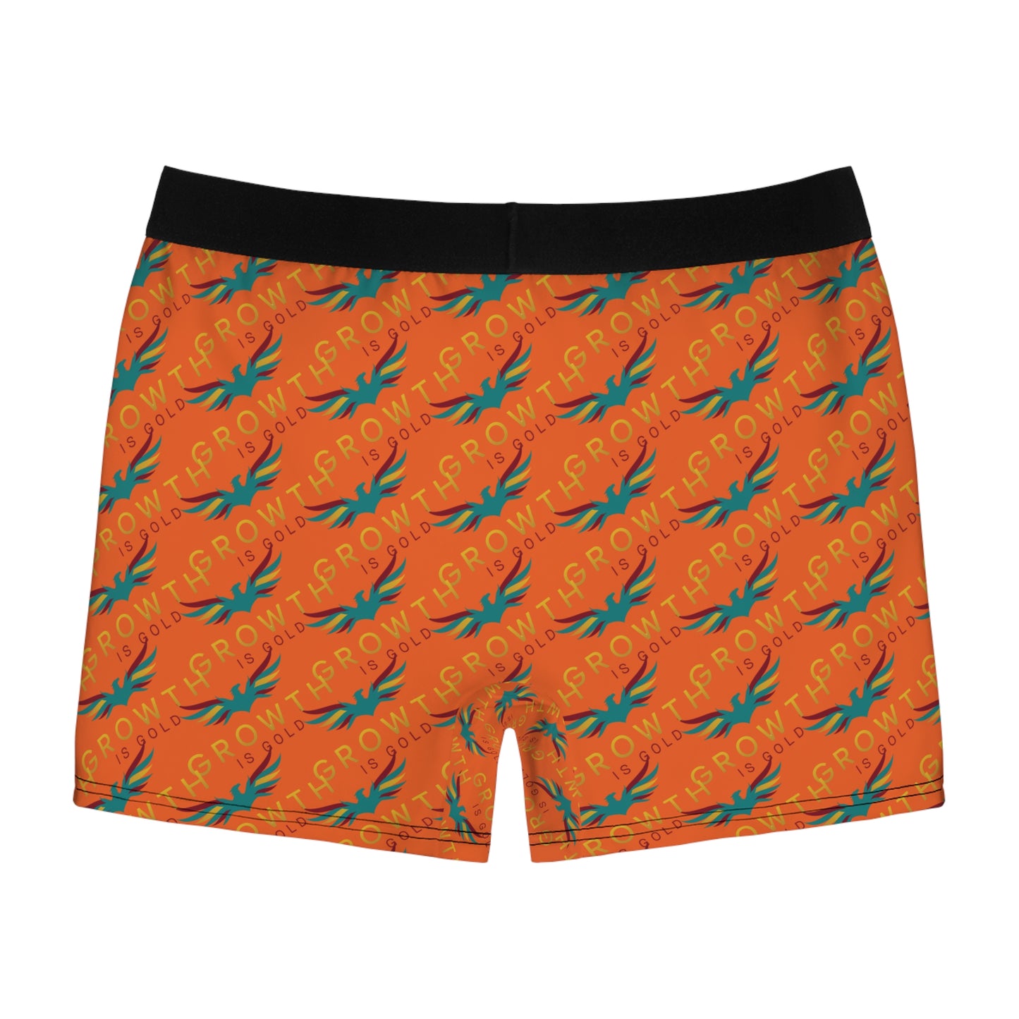 Grow Your Confidence Men's Boxer Briefs, Funny Underwear, Gift for Him, Phoenix Design, Comfortable Everyday Wear, Unique Men's Fashion