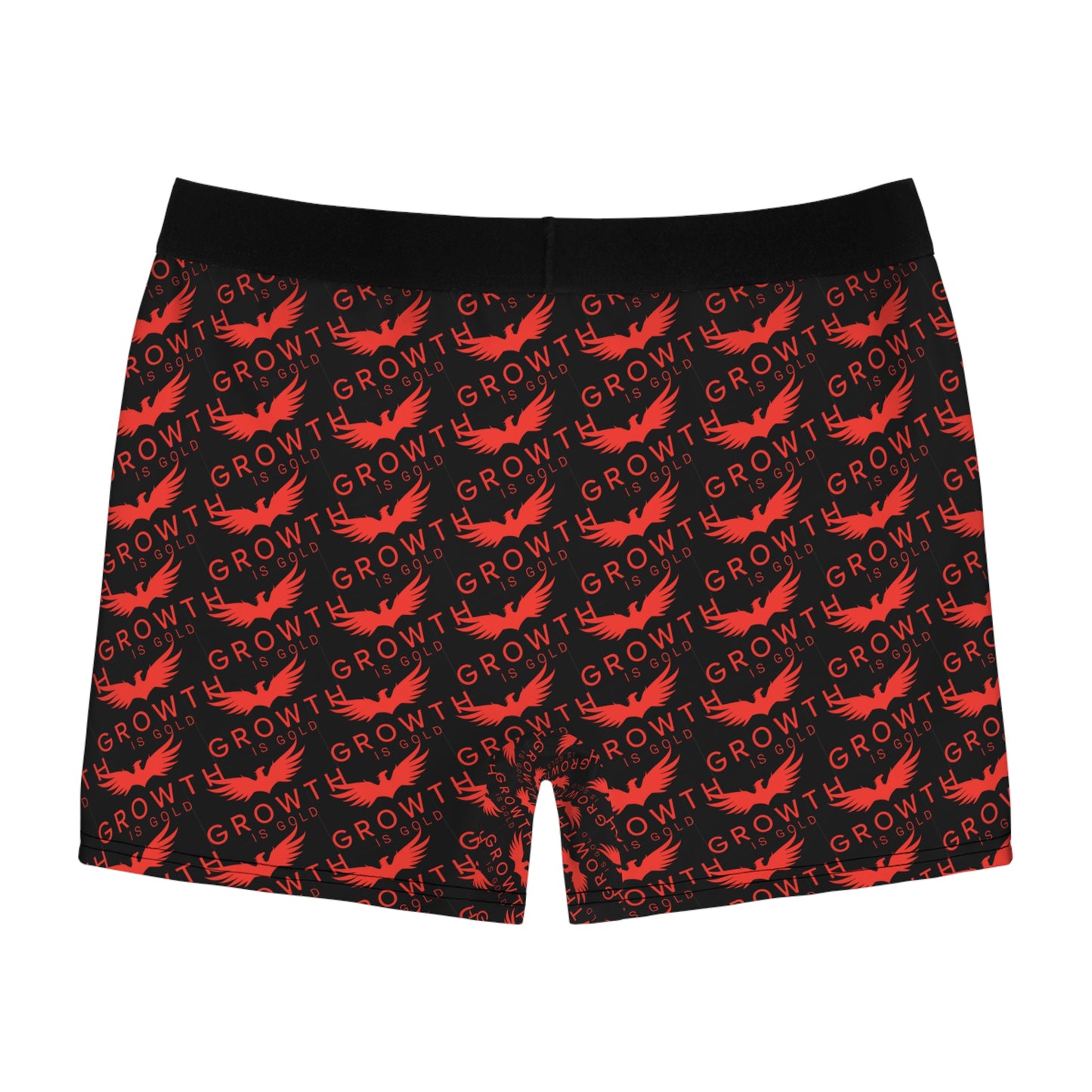 Grow Your Confidence Men's Boxer Briefs, Funny Underwear, Gift for Him, Colorful AOP Design, Comfortable Everyday Wear, Unique Men's Fashion