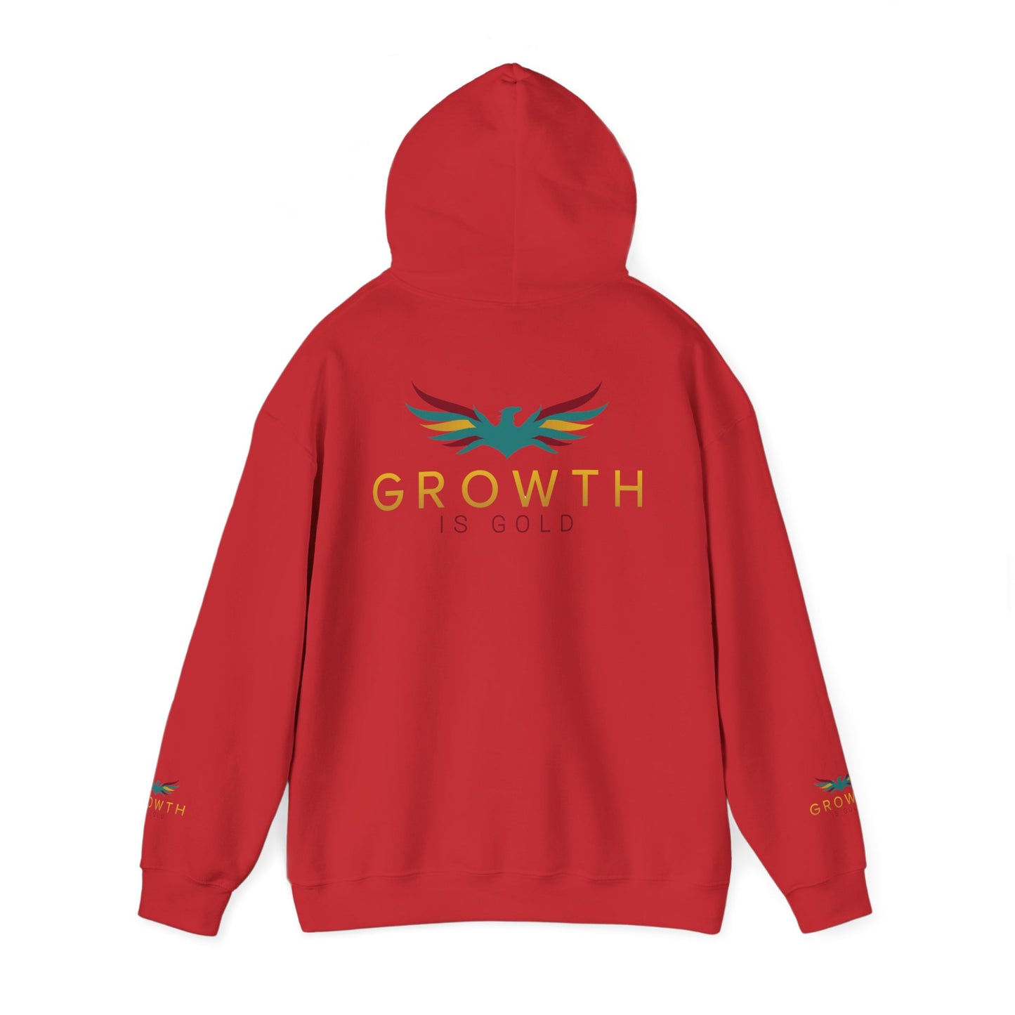Growth is Gold classic Unisex Hooded Sweatshirt | Colorful Inspirational Hoodie for Motivation, Gift for Friends, Cozy Apparel, Casual Wear