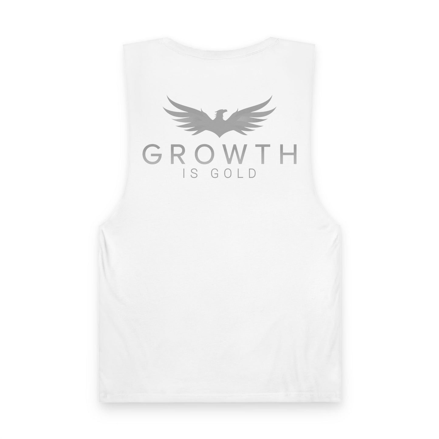 Unisex Growth is Gold Tank - Inspirational Activewear, Motivational Workout Top, Fitness Gift, Summer Apparel, Gym Wear