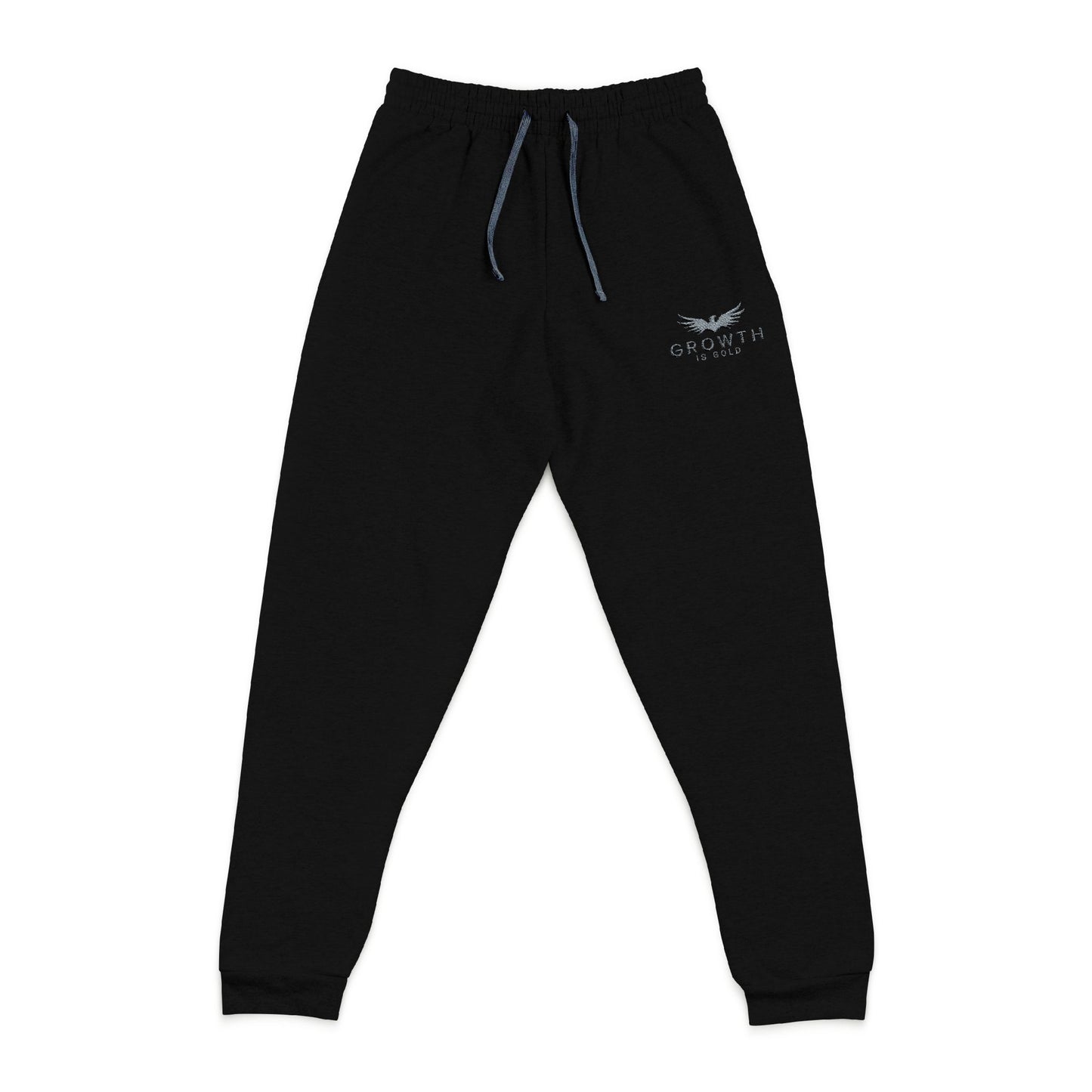 Embroidered Unisex Growth Is Gold Joggers for Comfort and Style - Perfect for Everyday Wear, Lounging, Gifts, Athleisure, and Relaxation