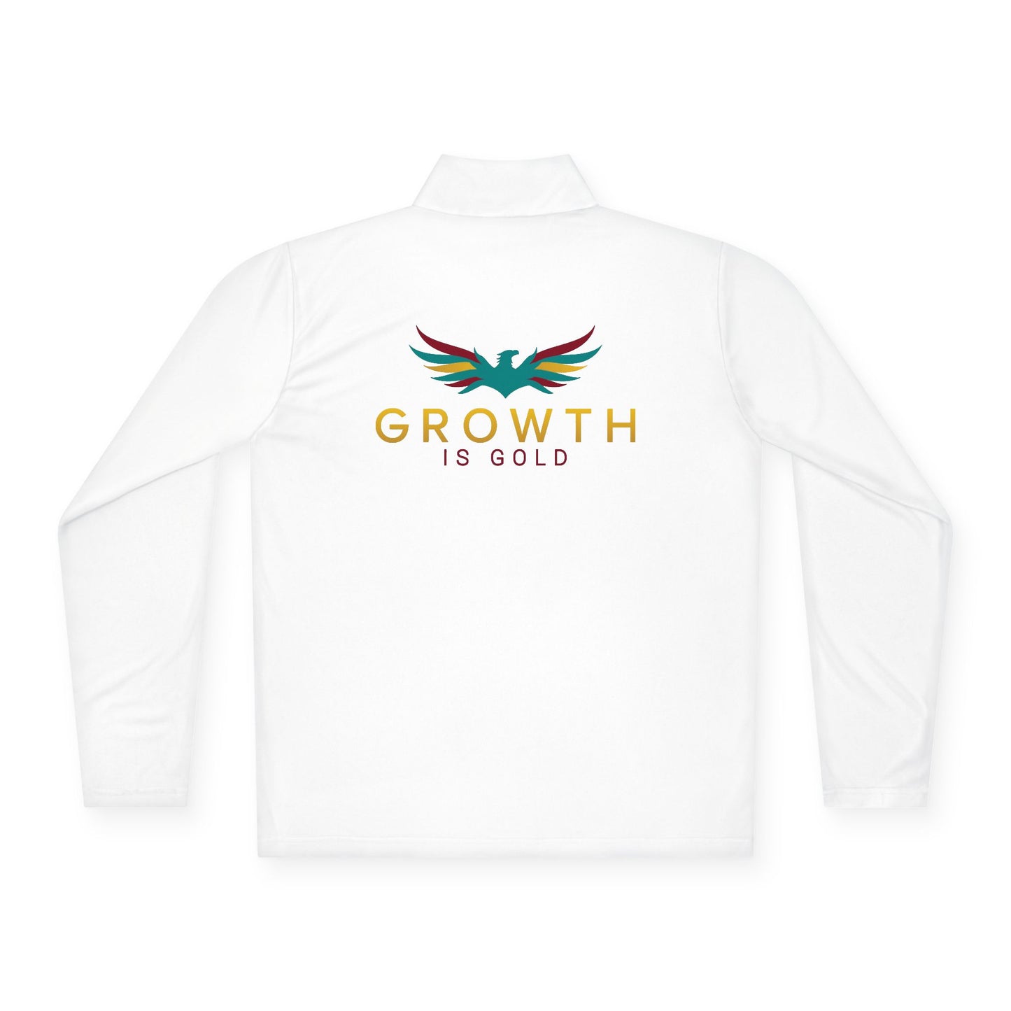 Growth is Gold Unisex Quarter-Zip Pullover - Stylish Activewear for Growth Mindset Enthusiasts, Perfect for Everyday Wear, Gifts, Motivation