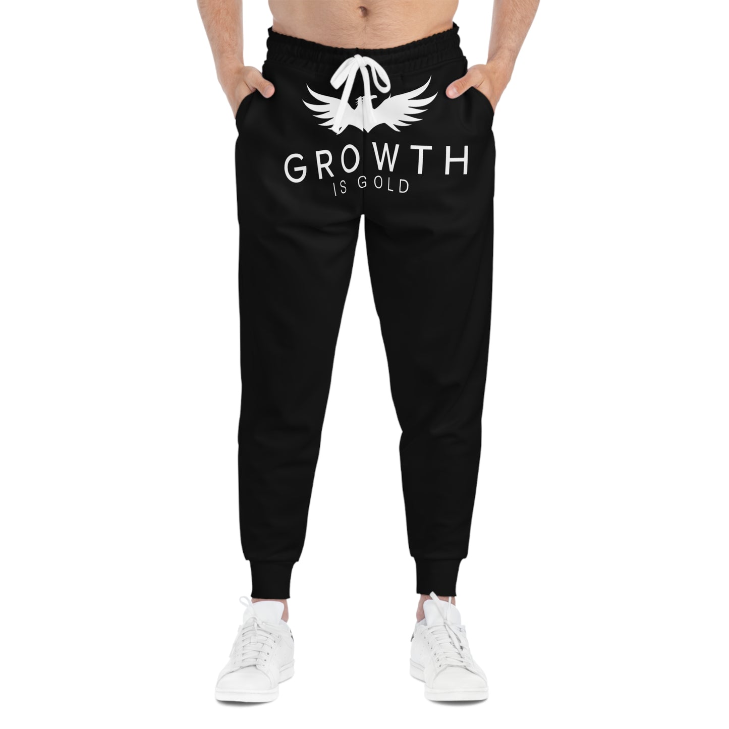 Copy of Copy of Copy of Copy of Growth is Gold Athletic Joggers, Inspirational Activewear, Gift for Fitness Lovers, Motivational Lounge Pants, Unique Workout Gear