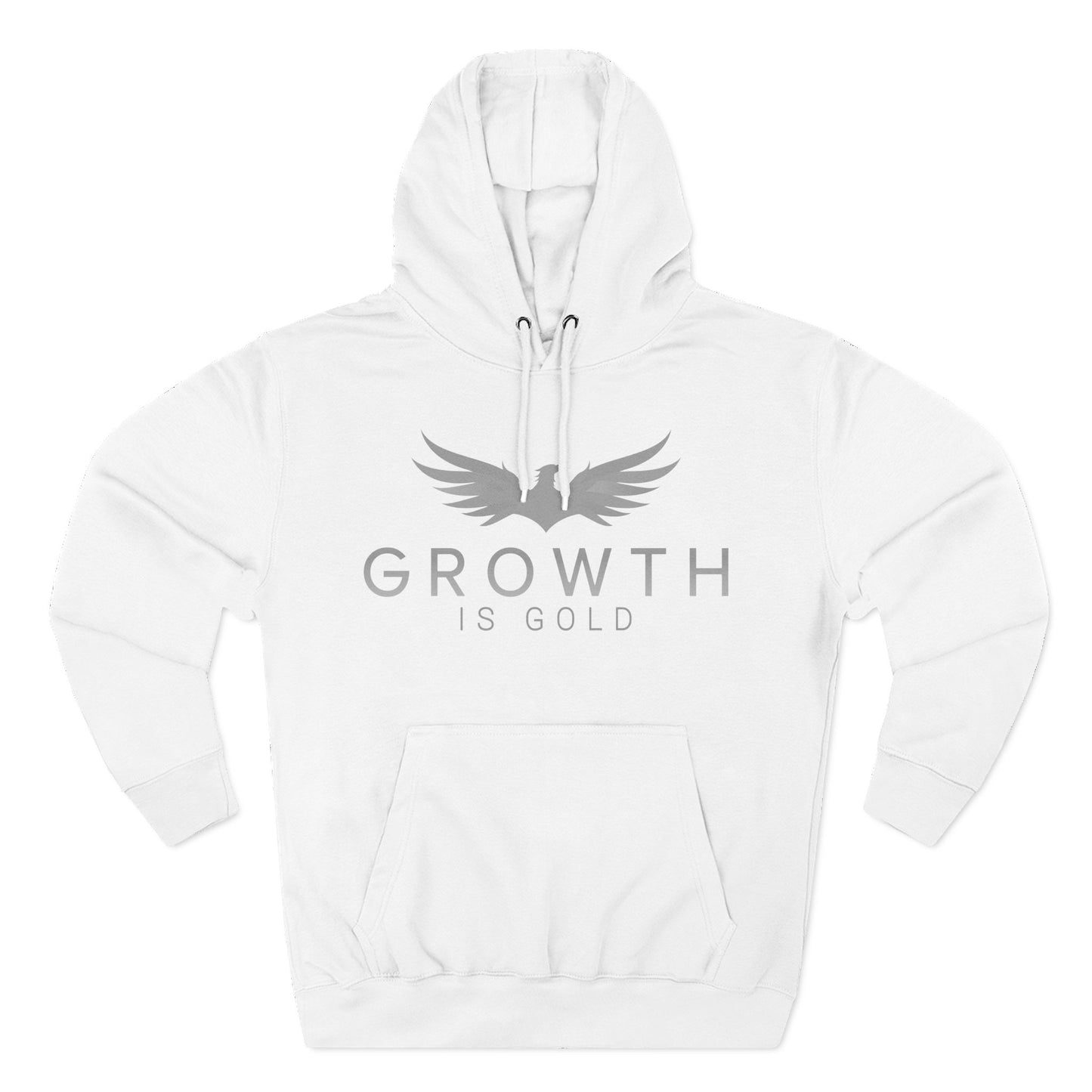 Inspirational Fleece Hoodie - Growth is Gold, Cozy Apparel, Motivational Gift, Unisex Clothing, Perfect for Any Occasion