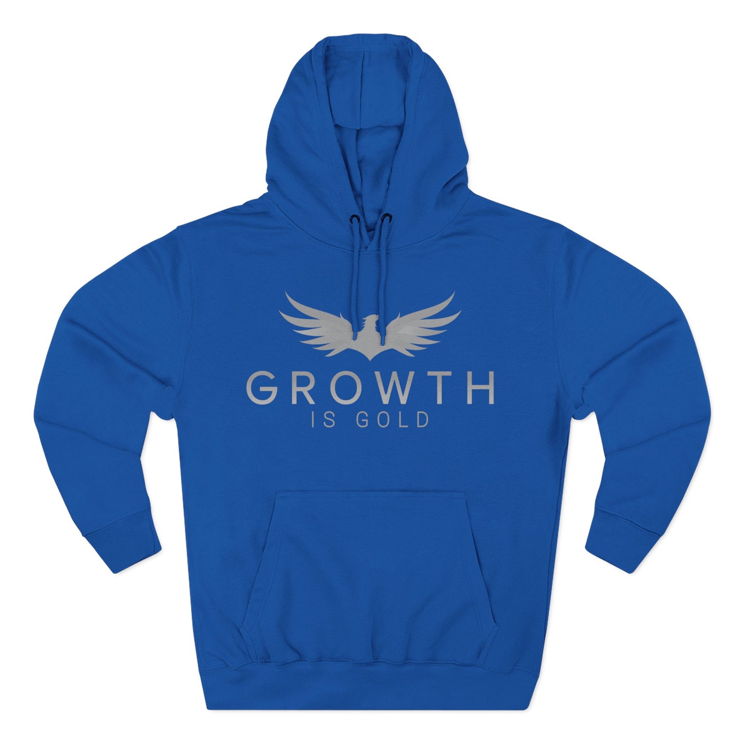 Inspirational Fleece Hoodie - Growth is Gold, Cozy Apparel, Motivational Gift, Unisex Clothing, Perfect for Any Occasion