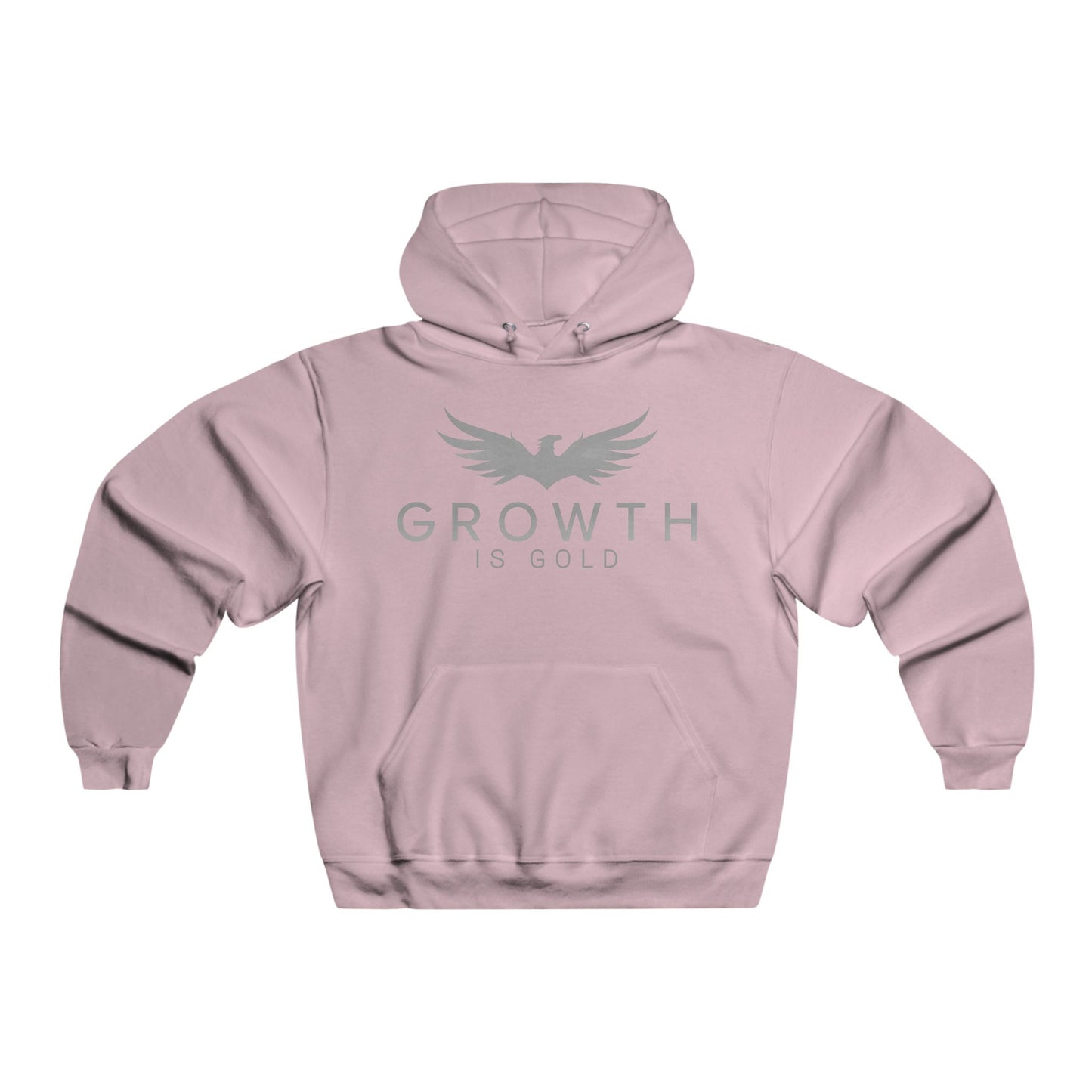 Men's Inspirational Growth Hoodie | Motivational Sweatshirt for Men | Fitness Apparel | Gift for Him | Casual Comfort Wear