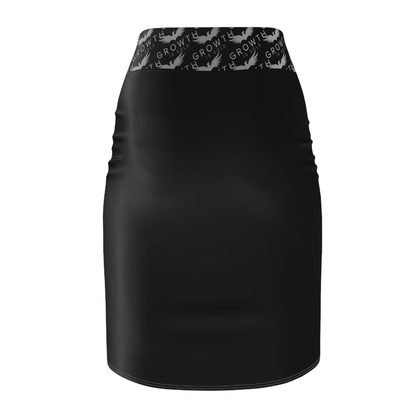 Empowering Women's Pencil Skirt - Stylish, Motivational Skirt for Work, Events, Daily Wear, Fitness, Growth Mindset