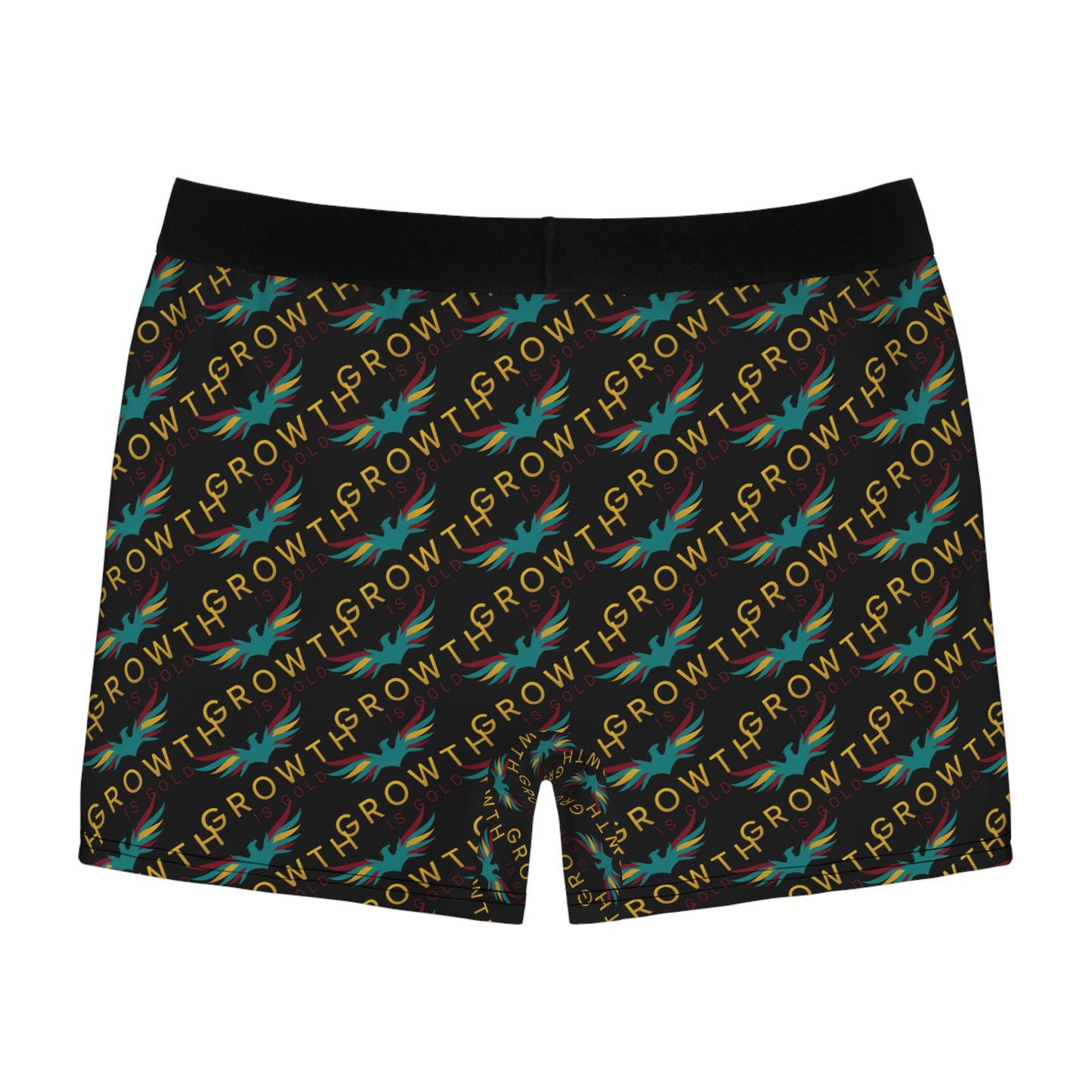 Growth is gold Confidence Men's Boxer Briefs, Gift for Him, phoenix Design, Comfortable Everyday Wear, Unique Men's Fashion