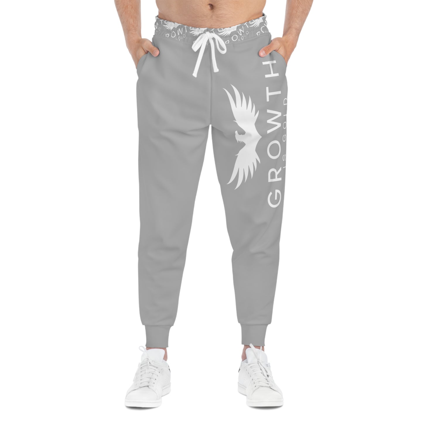 Growth is gold Athletic Joggers - Growth is Gold, Motivational Activewear, Comfortable Fitness Pants, Perfect for Workouts, Casual Wear