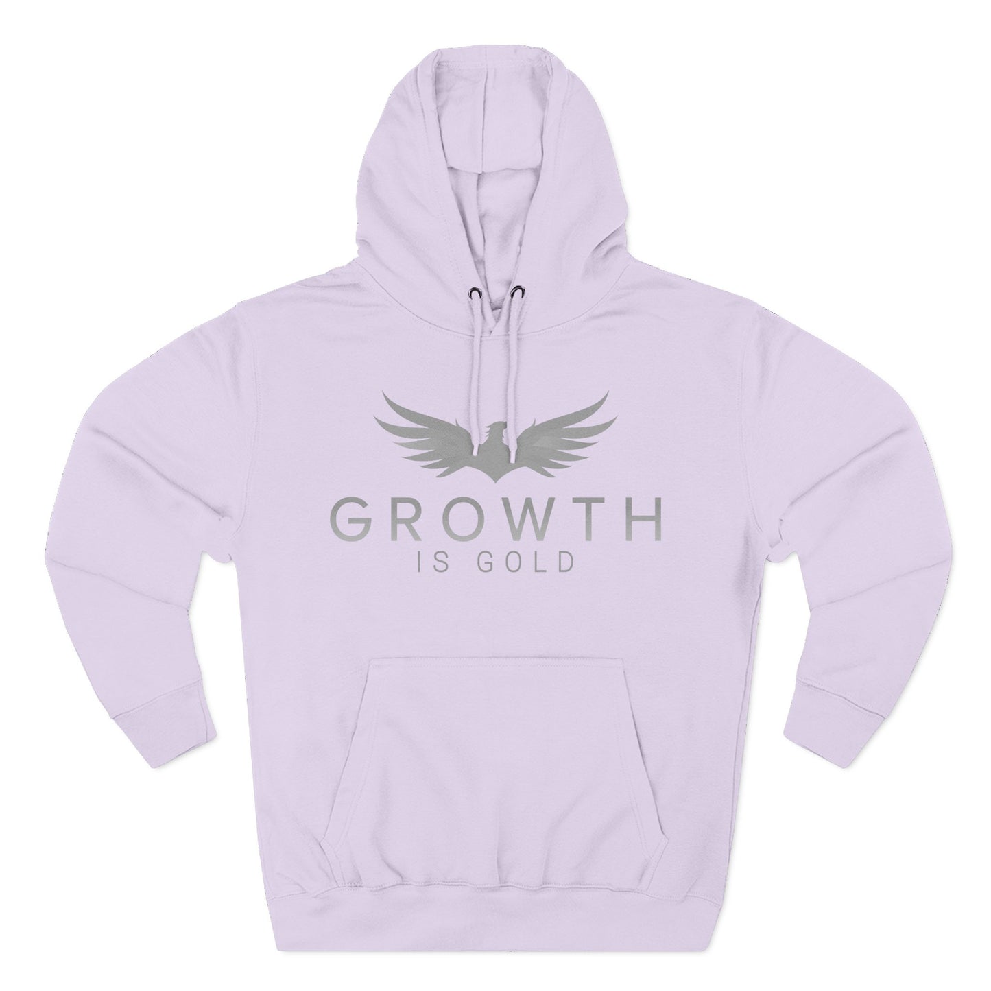 Inspirational Fleece Hoodie - Growth is Gold, Cozy Apparel, Motivational Gift, Unisex Clothing, Perfect for Any Occasion