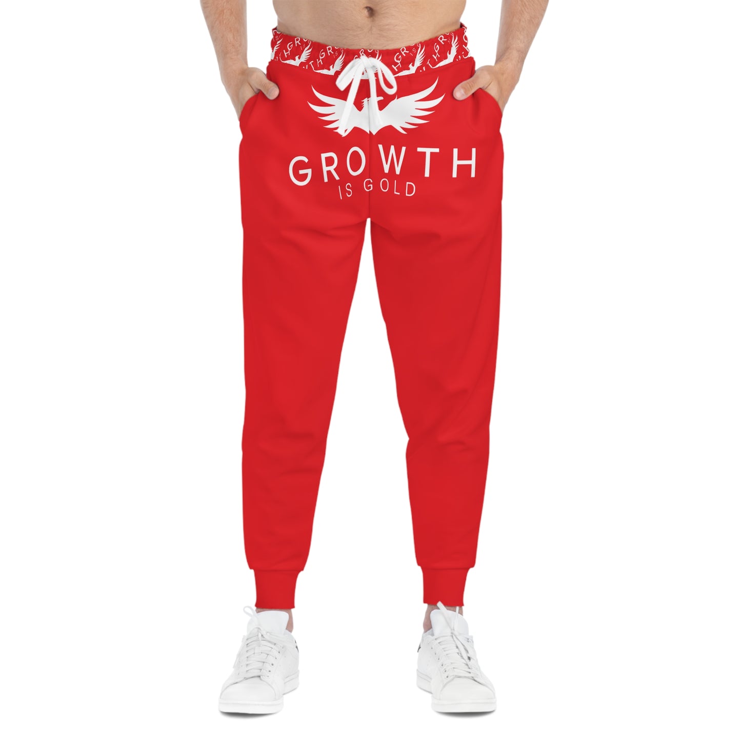 Growth is Gold Athletic Joggers, Inspirational Activewear, Gift for Fitness Lovers, Motivational Lounge Pants, Unique Workout Gear