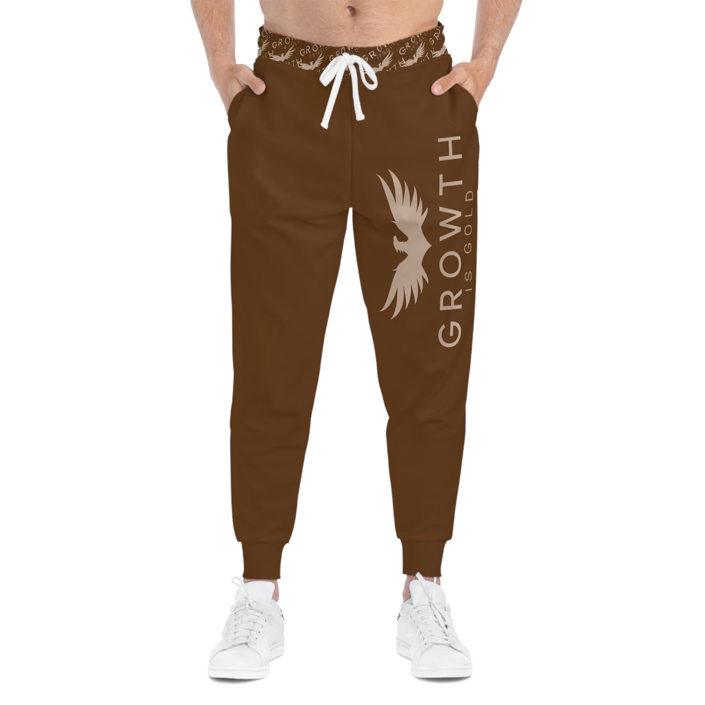 Athletic Joggers - Growth is Gold, Motivational Activewear, Comfortable Fitness Pants, Perfect for Workouts, Casual Wear