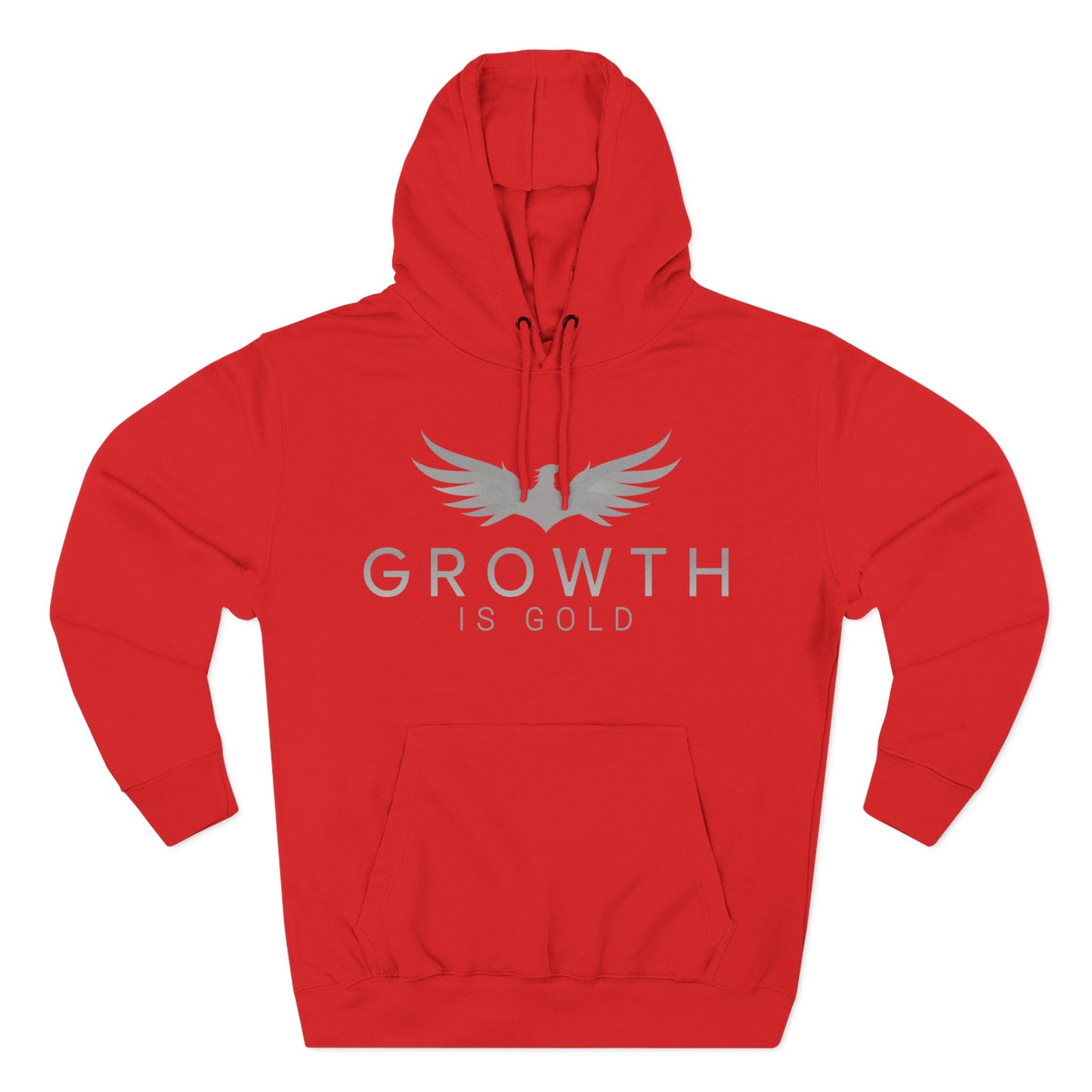 Inspirational Fleece Hoodie - Growth is Gold, Cozy Apparel, Motivational Gift, Unisex Clothing, Perfect for Any Occasion