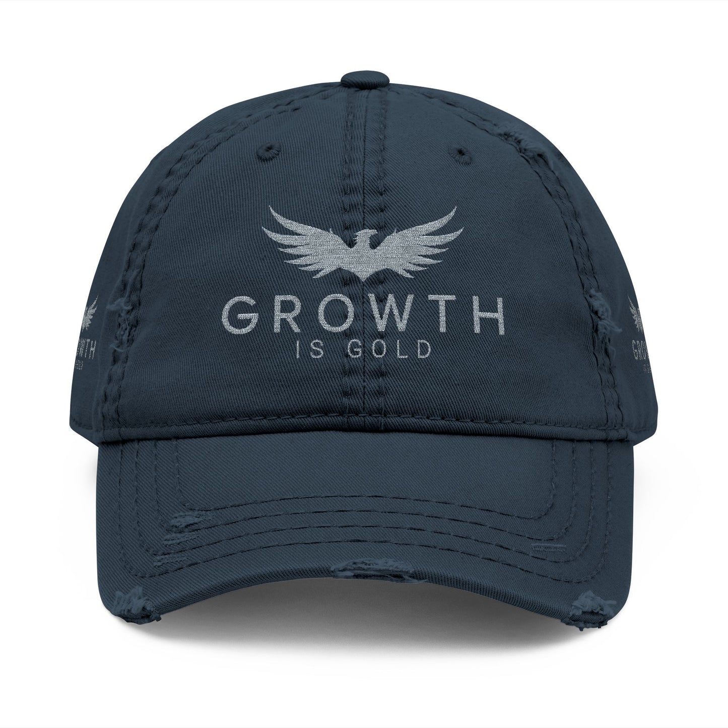 Distressed GROWTH IS GOLD Hat with Inspirational Embroidery - Vintage Cap for Growth Lovers, Casual Style, Gift for Friends, Everyday Use, [...]