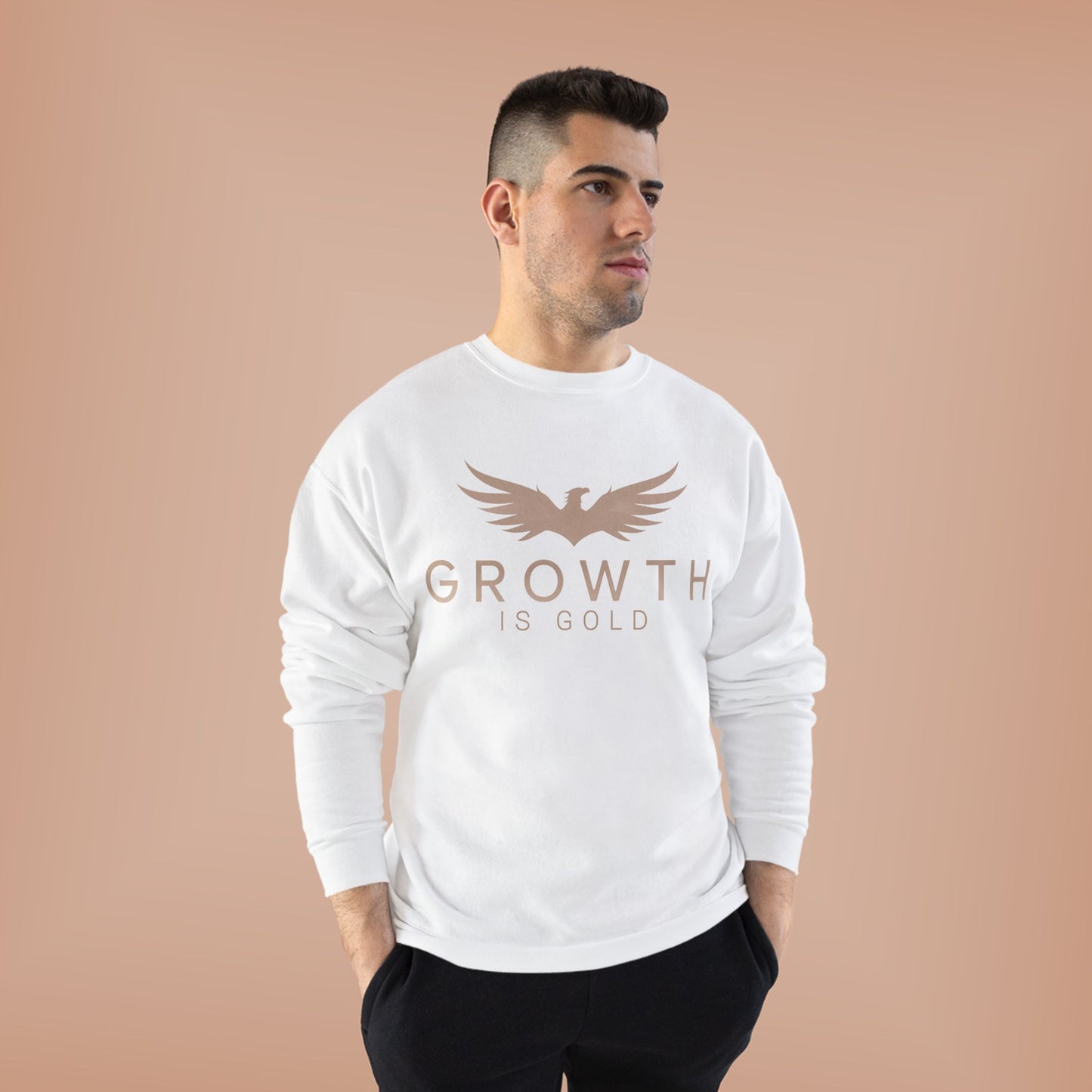 Growth is Gold Unisex EcoSmart Crewneck Sweatshirt | Inspirational Gift, Eco-Friendly Apparel, Motivational Wear, Casual Comfort, [...]