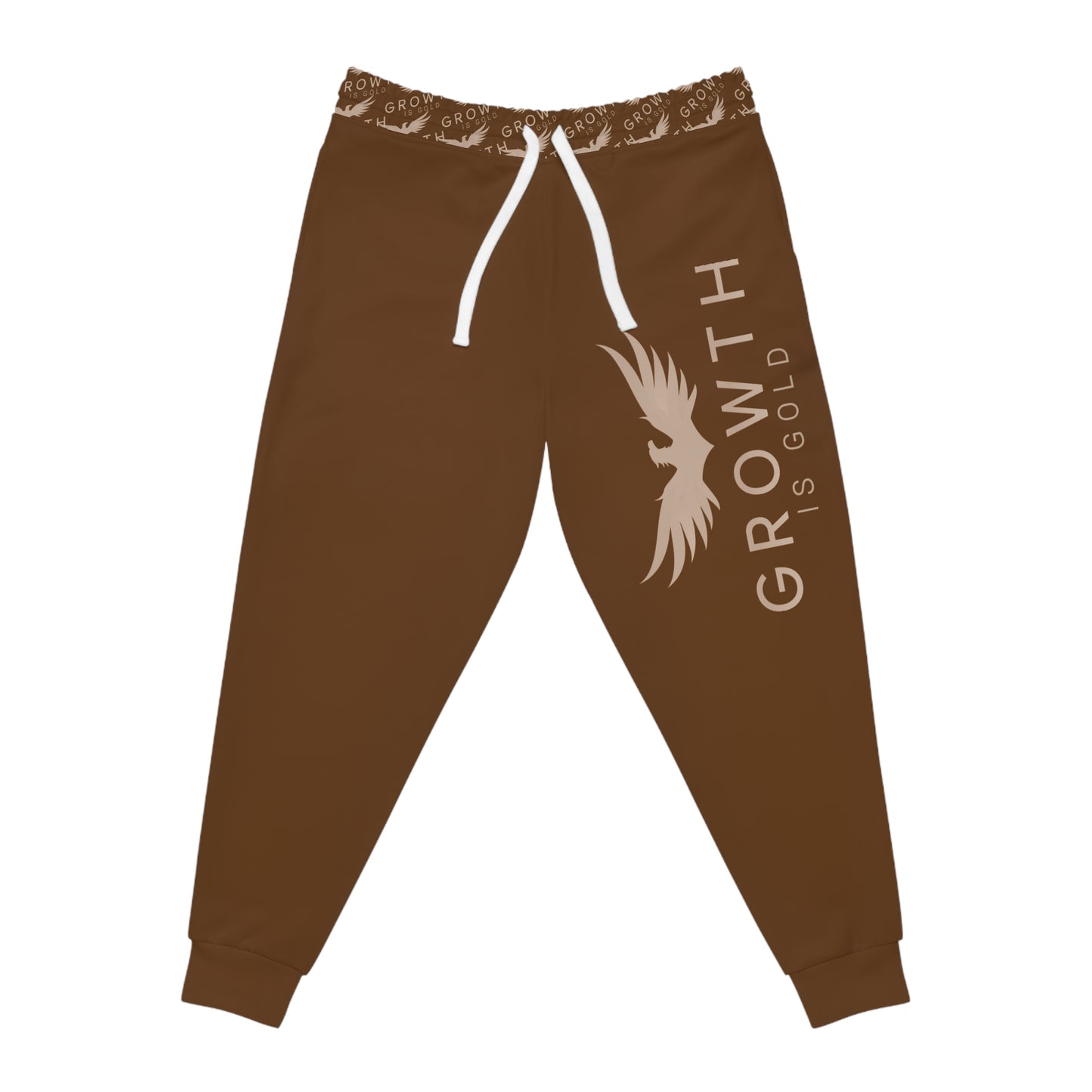 Athletic Joggers - Growth is Gold, Motivational Activewear, Comfortable Fitness Pants, Perfect for Workouts, Casual Wear