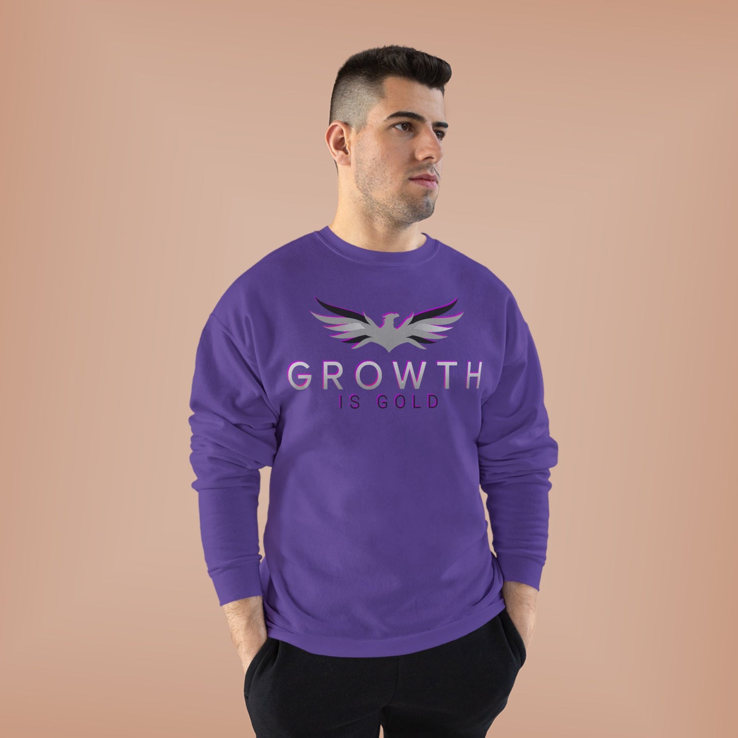 Growth is Gold Unisex EcoSmart Crewneck Sweatshirt | Inspirational Gift, Eco-Friendly Apparel, Motivational Wear, Casual Comfort, [...]
