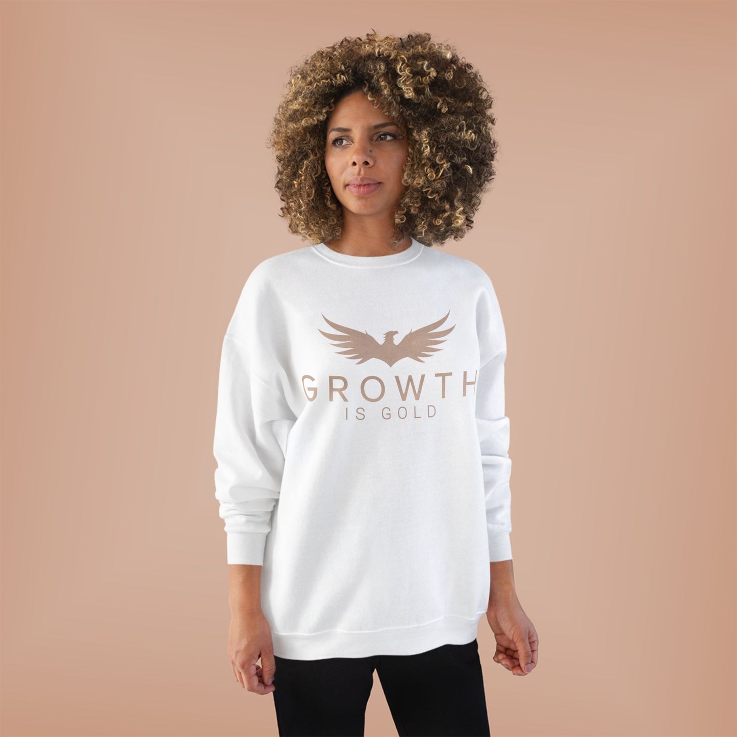 Growth is Gold Unisex EcoSmart Crewneck Sweatshirt | Inspirational Gift, Eco-Friendly Apparel, Motivational Wear, Casual Comfort, [...]
