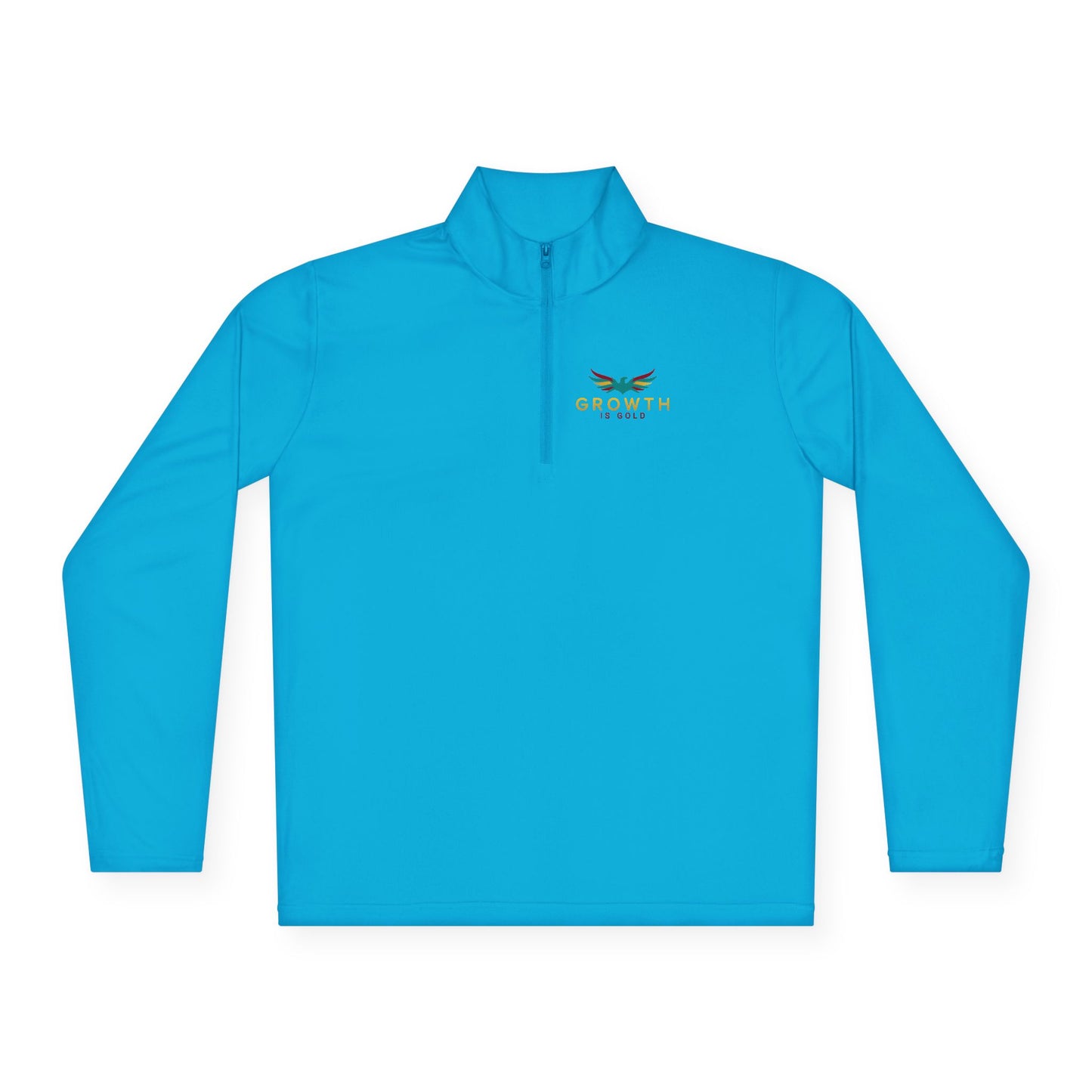 Growth is Gold Unisex Quarter-Zip Pullover - Stylish Activewear for Growth Mindset Enthusiasts, Perfect for Everyday Wear, Gifts, Motivation