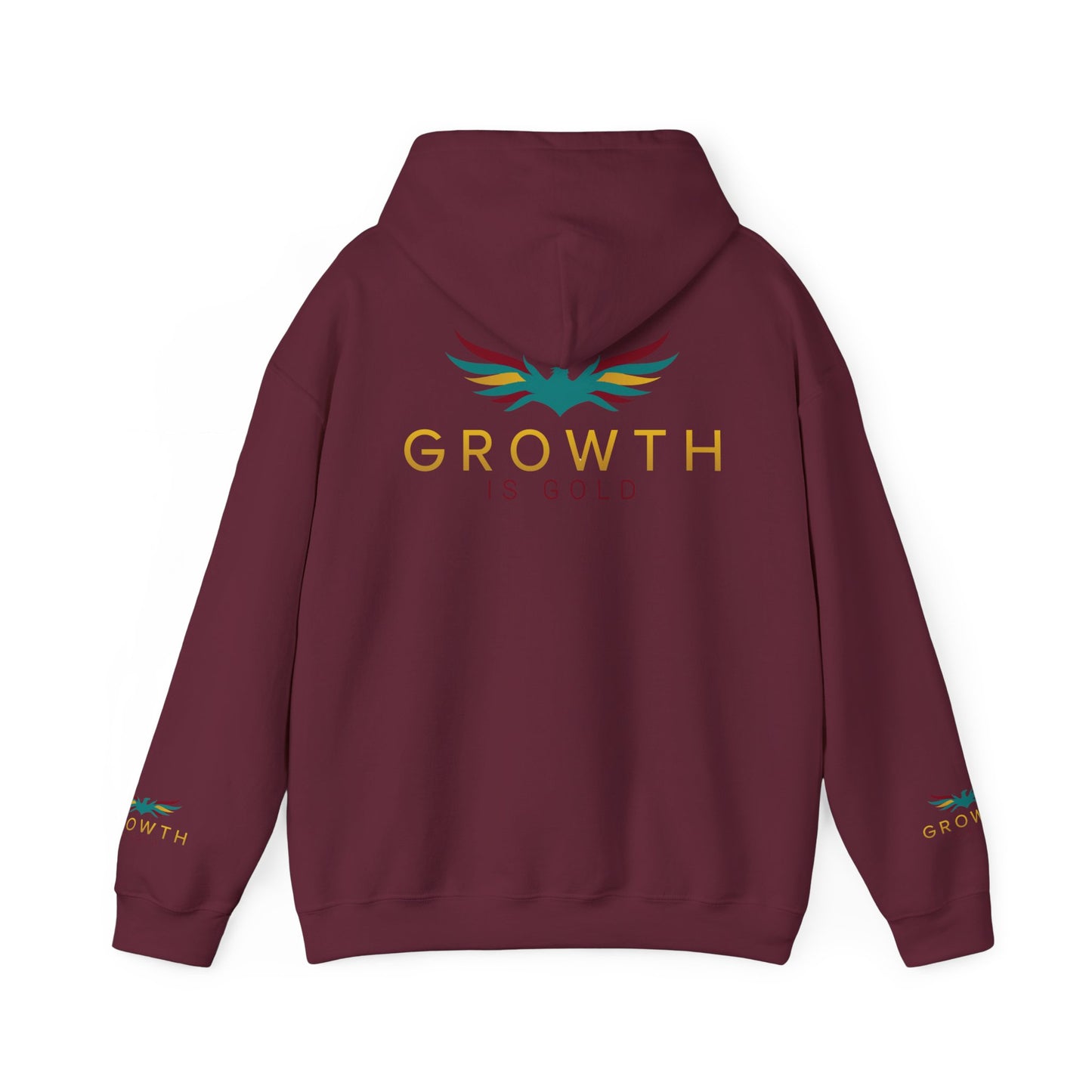 Growth is Gold classic Unisex Hooded Sweatshirt | Colorful Inspirational Hoodie for Motivation, Gift for Friends, Cozy Apparel, Casual Wear