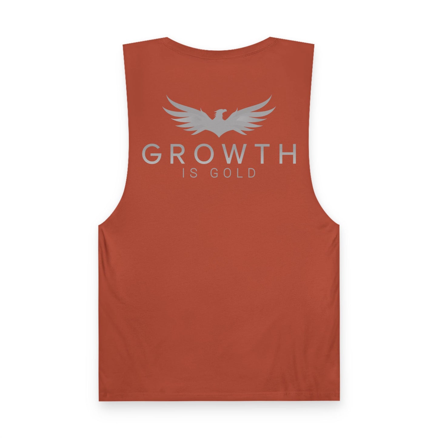 Unisex Growth is Gold Tank - Inspirational Activewear, Motivational Workout Top, Fitness Gift, Summer Apparel, Gym Wear