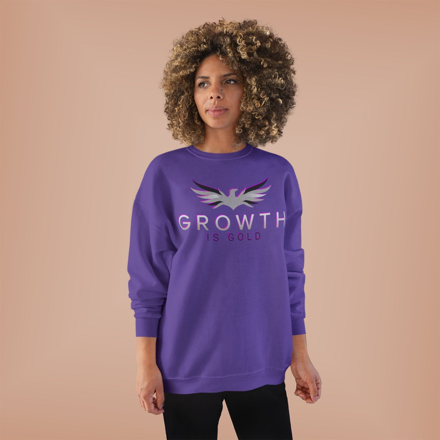 Growth is Gold Unisex EcoSmart Crewneck Sweatshirt | Inspirational Gift, Eco-Friendly Apparel, Motivational Wear, Casual Comfort, [...]