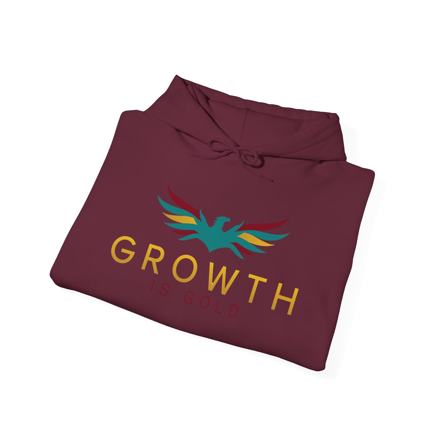 Growth is Gold classic Unisex Hooded Sweatshirt | Colorful Inspirational Hoodie for Motivation, Gift for Friends, Cozy Apparel, Casual Wear