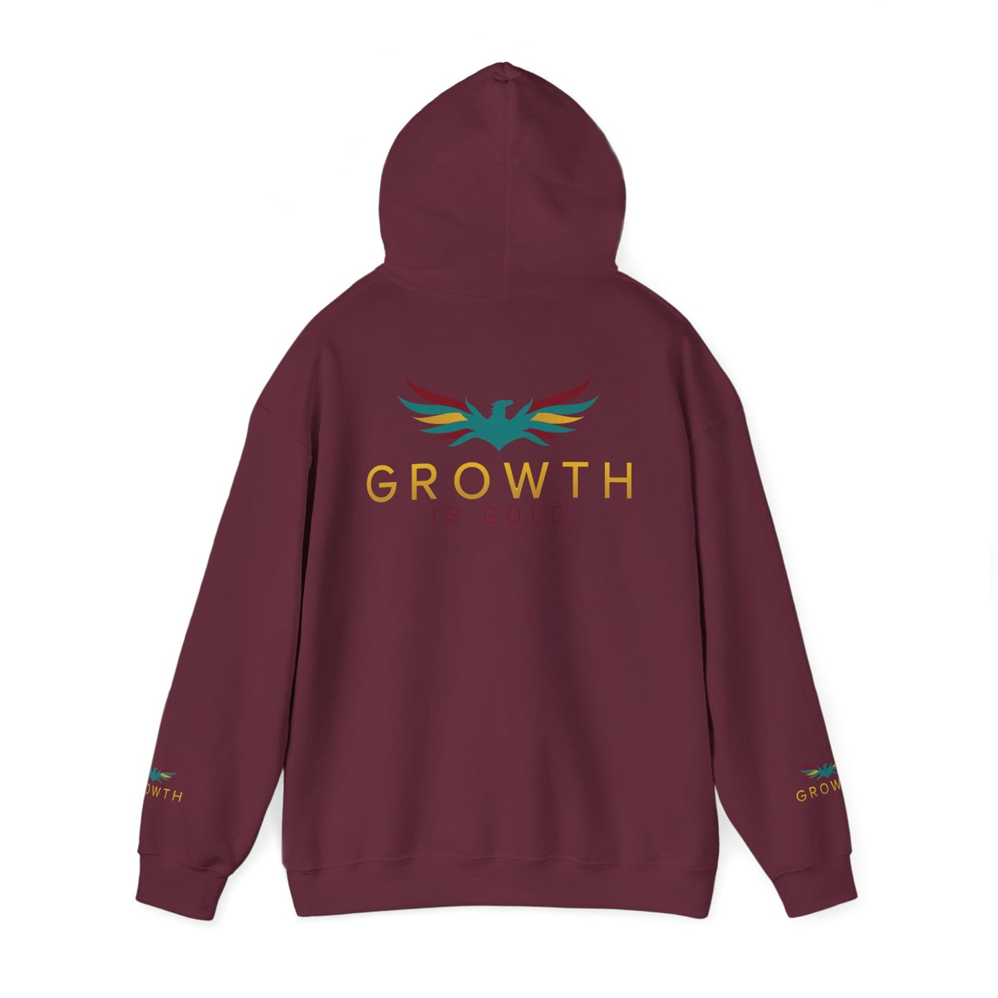 Growth is Gold classic Unisex Hooded Sweatshirt | Colorful Inspirational Hoodie for Motivation, Gift for Friends, Cozy Apparel, Casual Wear