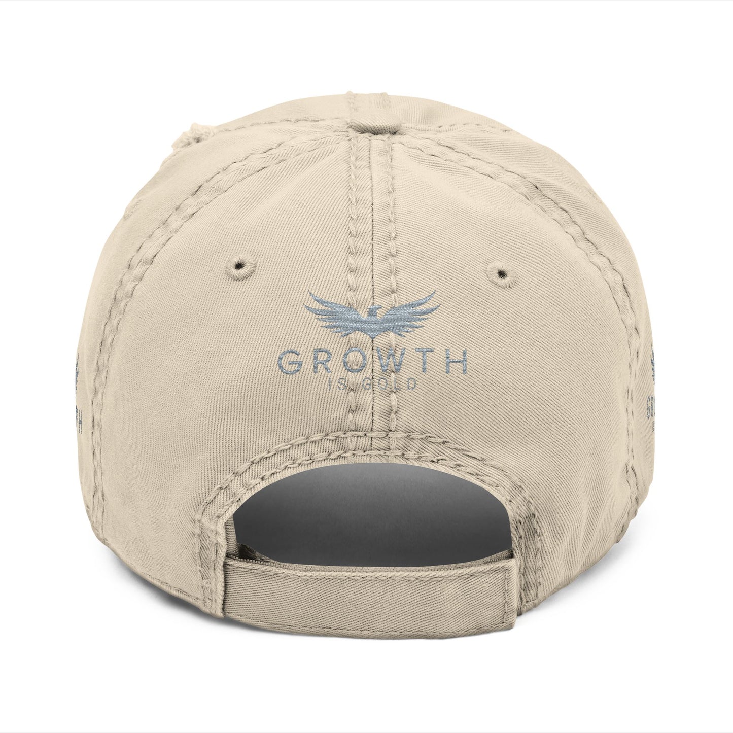 Distressed GROWTH IS GOLD Hat with Inspirational Embroidery - Vintage Cap for Growth Lovers, Casual Style, Gift for Friends, Everyday Use, [...]