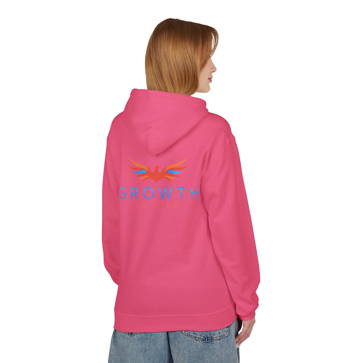 Growth Is Bold Hoodie — Inspirational Phoenix Graphic Hoodie