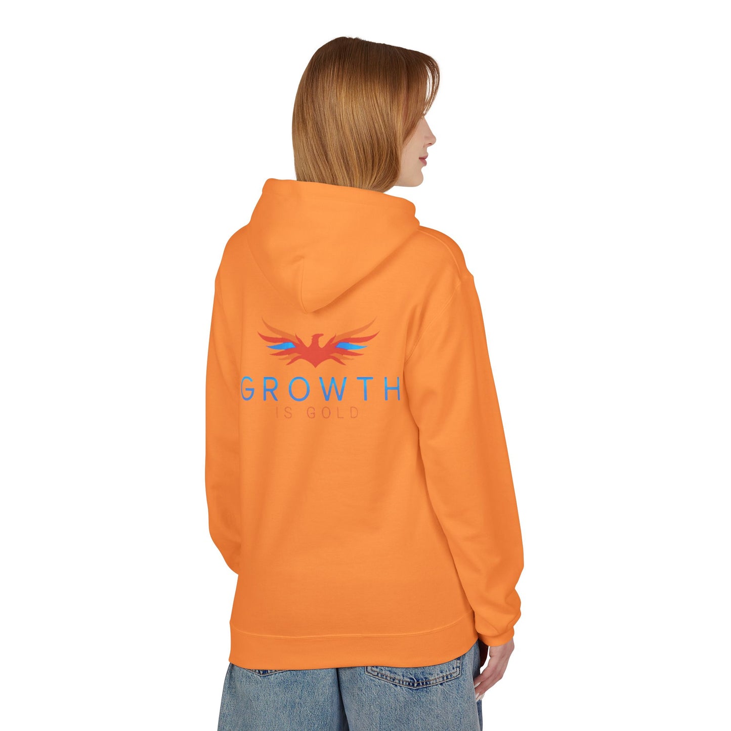 Growth Is Bold Hoodie — Inspirational Phoenix Graphic Hoodie