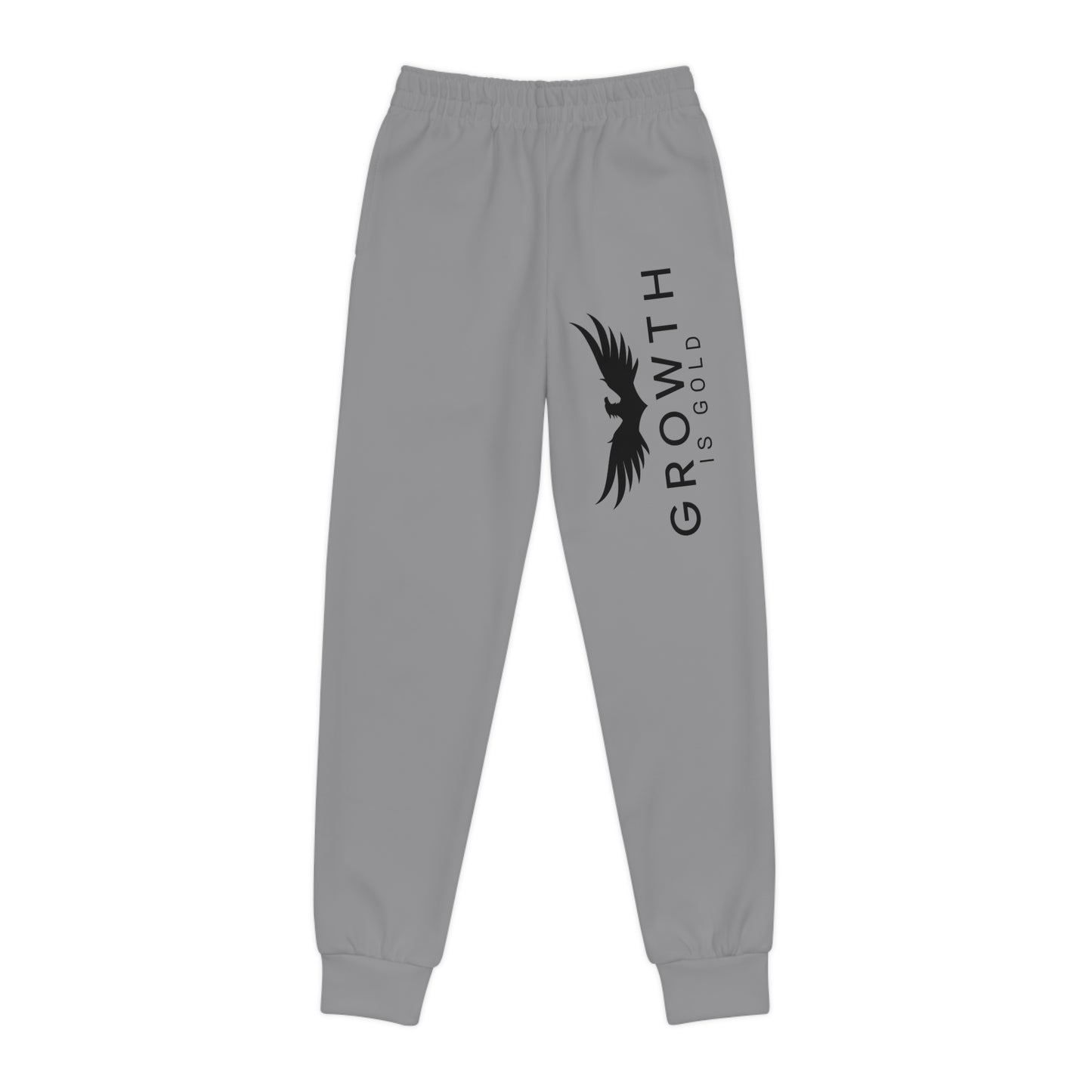 Growth is Gold Joggers - Vibrant Purple Sweatpants for Active Kids, Gifts for Sports, Relaxation & Trendy Style, Cozy Apparel