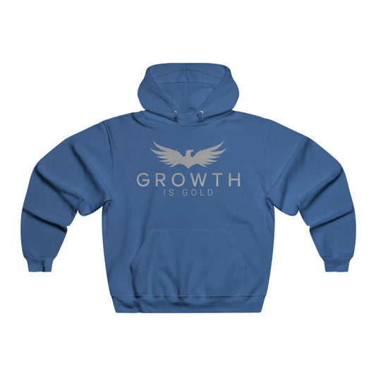 Men's Inspirational Growth Hoodie | Motivational Sweatshirt for Men | Fitness Apparel | Gift for Him | Casual Comfort Wear