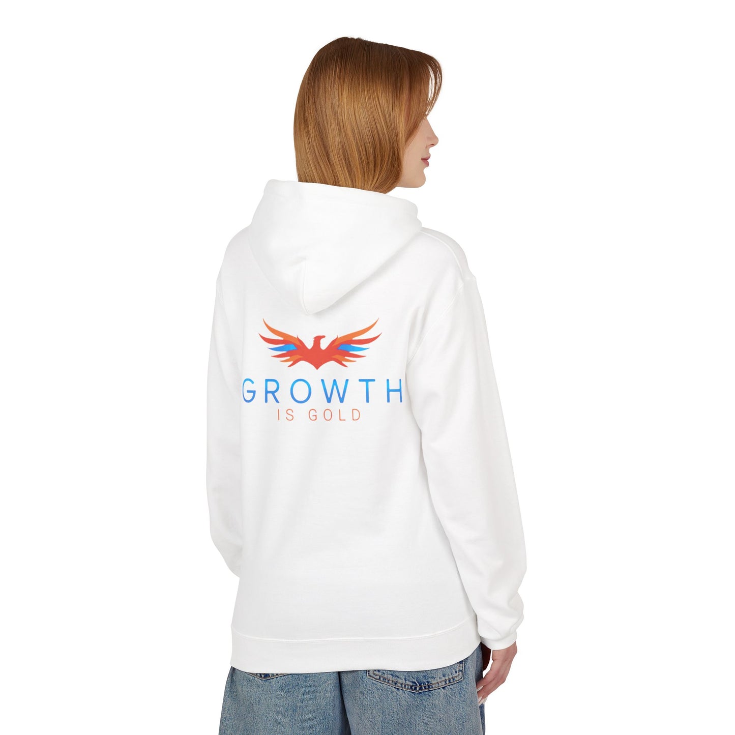 Growth Is Bold Hoodie — Inspirational Phoenix Graphic Hoodie