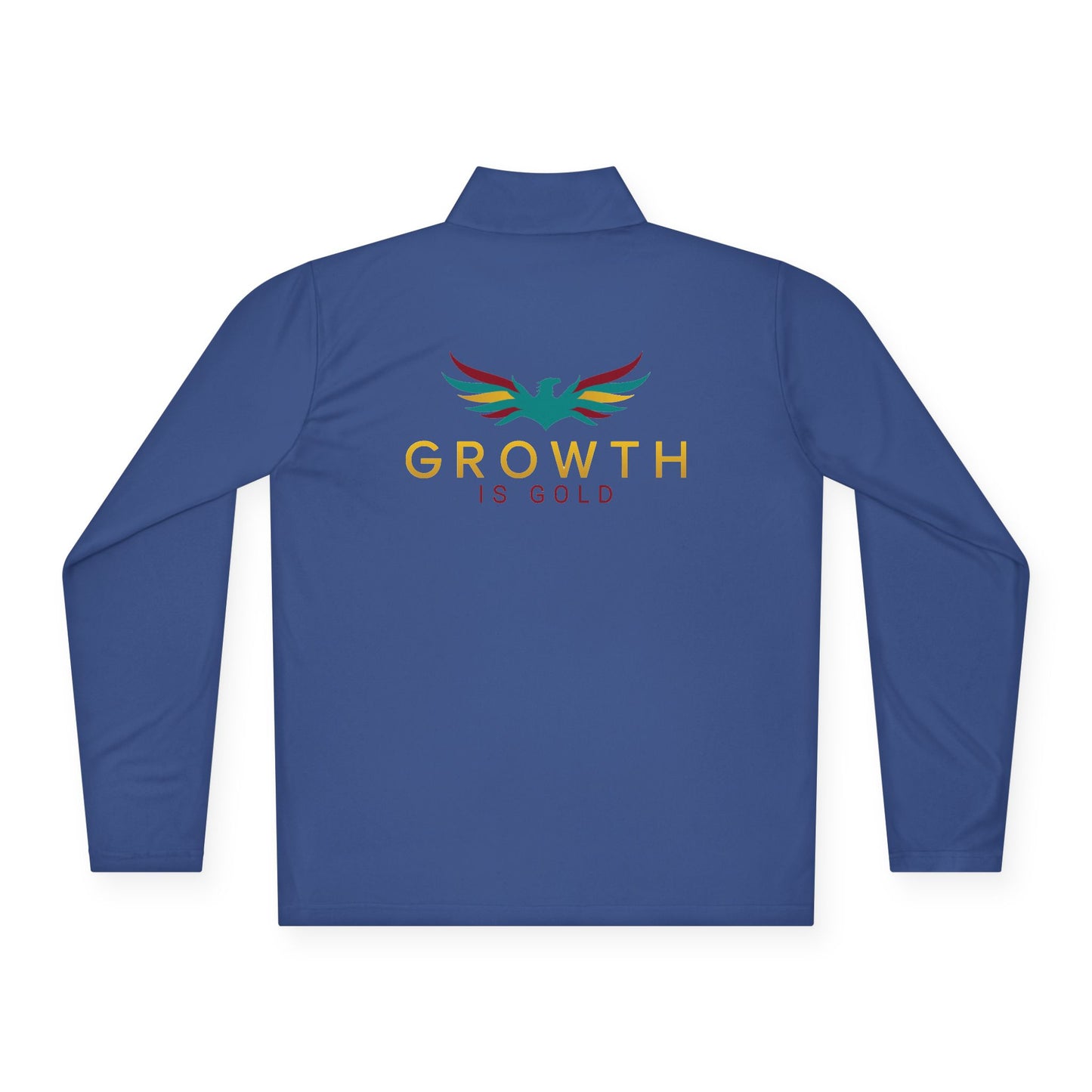 Growth is Gold Unisex Quarter-Zip Pullover - Stylish Activewear for Growth Mindset Enthusiasts, Perfect for Everyday Wear, Gifts, Motivation