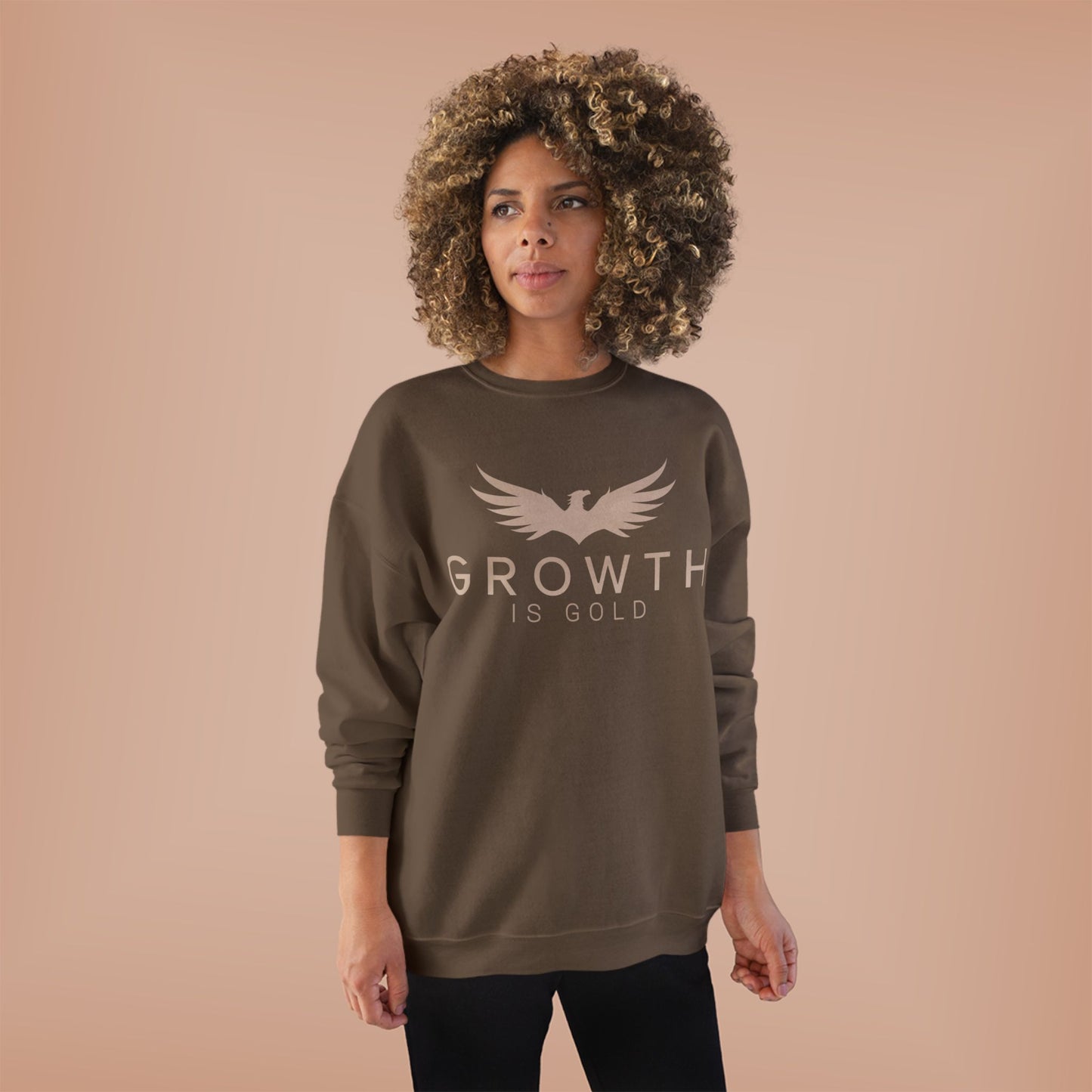 Growth is Gold Unisex EcoSmart Crewneck Sweatshirt | Inspirational Gift, Eco-Friendly Apparel, Motivational Wear, Casual Comfort, [...]