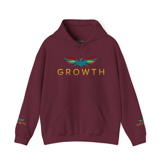 Growth is Gold classic Unisex Hooded Sweatshirt | Colorful Inspirational Hoodie for Motivation, Gift for Friends, Cozy Apparel, Casual Wear