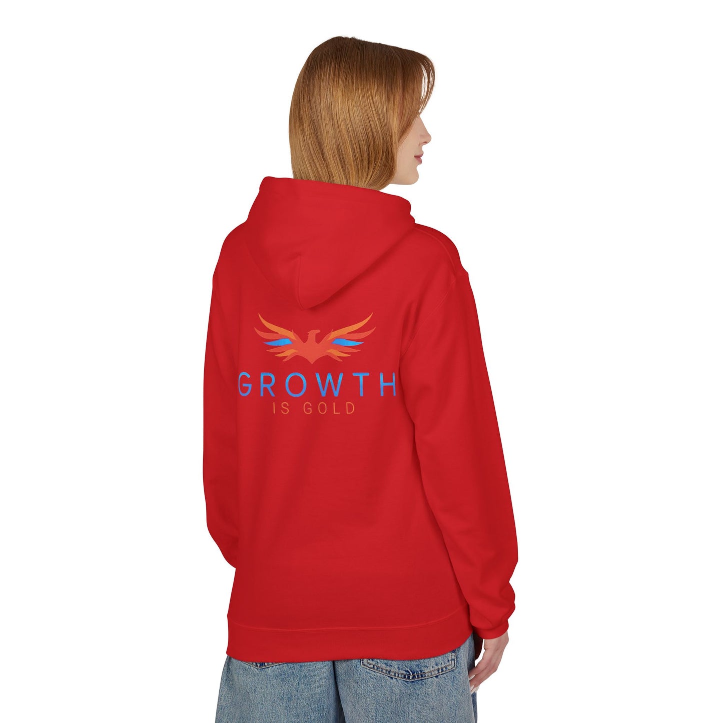 Growth Is Bold Hoodie — Inspirational Phoenix Graphic Hoodie