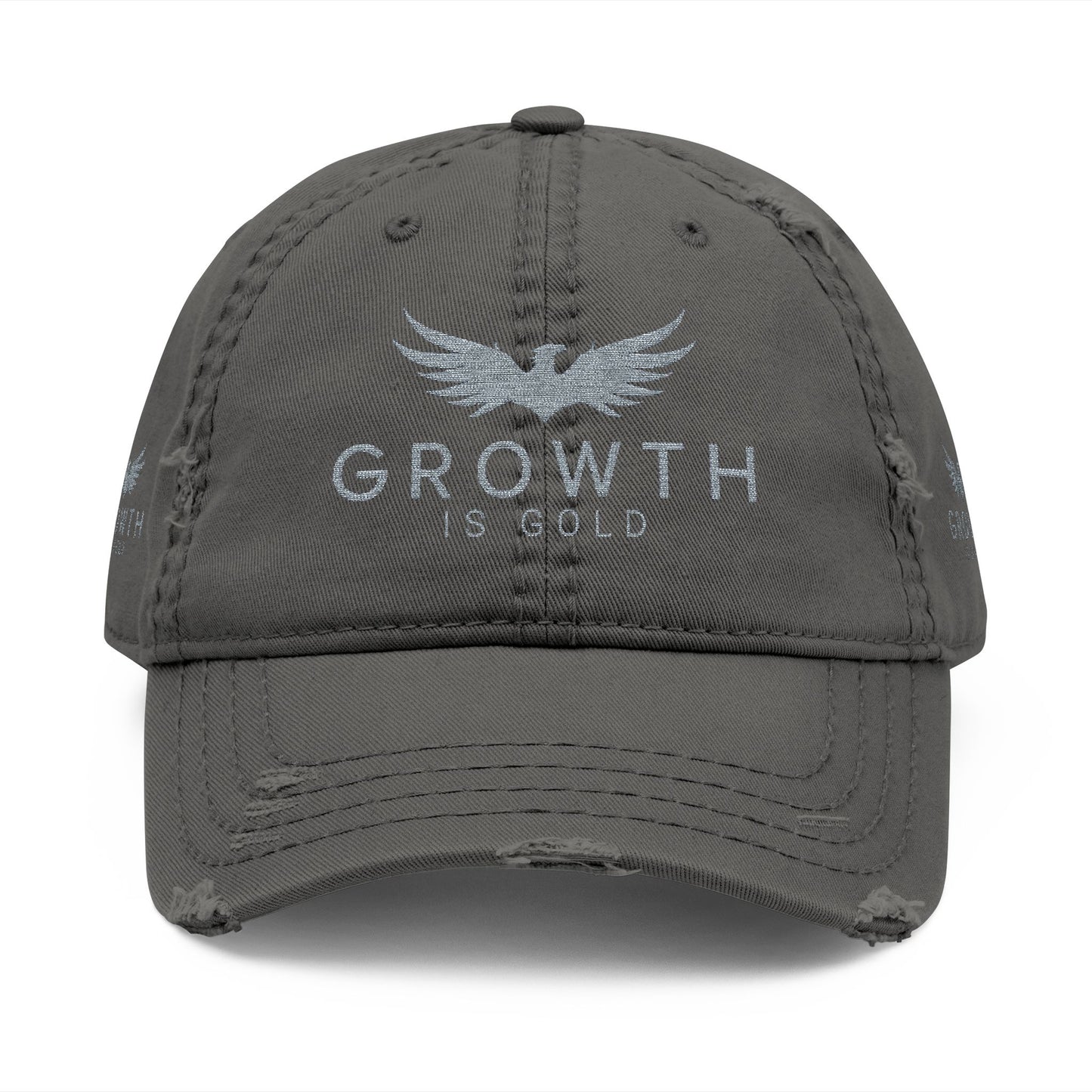 Distressed GROWTH IS GOLD Hat with Inspirational Embroidery - Vintage Cap for Growth Lovers, Casual Style, Gift for Friends, Everyday Use, [...]